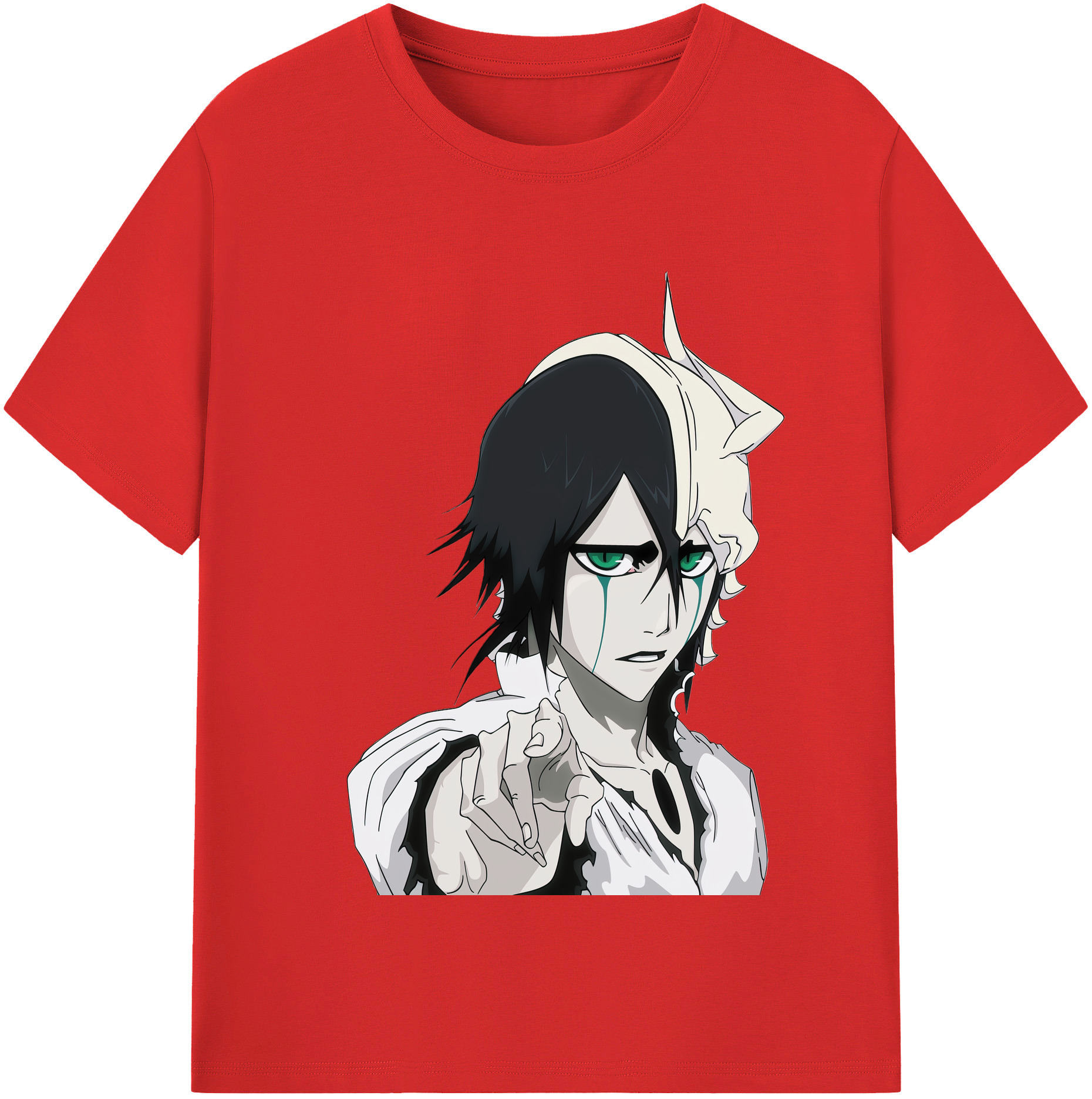 （画像用） ブリーチ ウルキオラ·シファー BLEACH Ulquiorra cifer 綿100％半袖Tシャツ（フロントプリント）