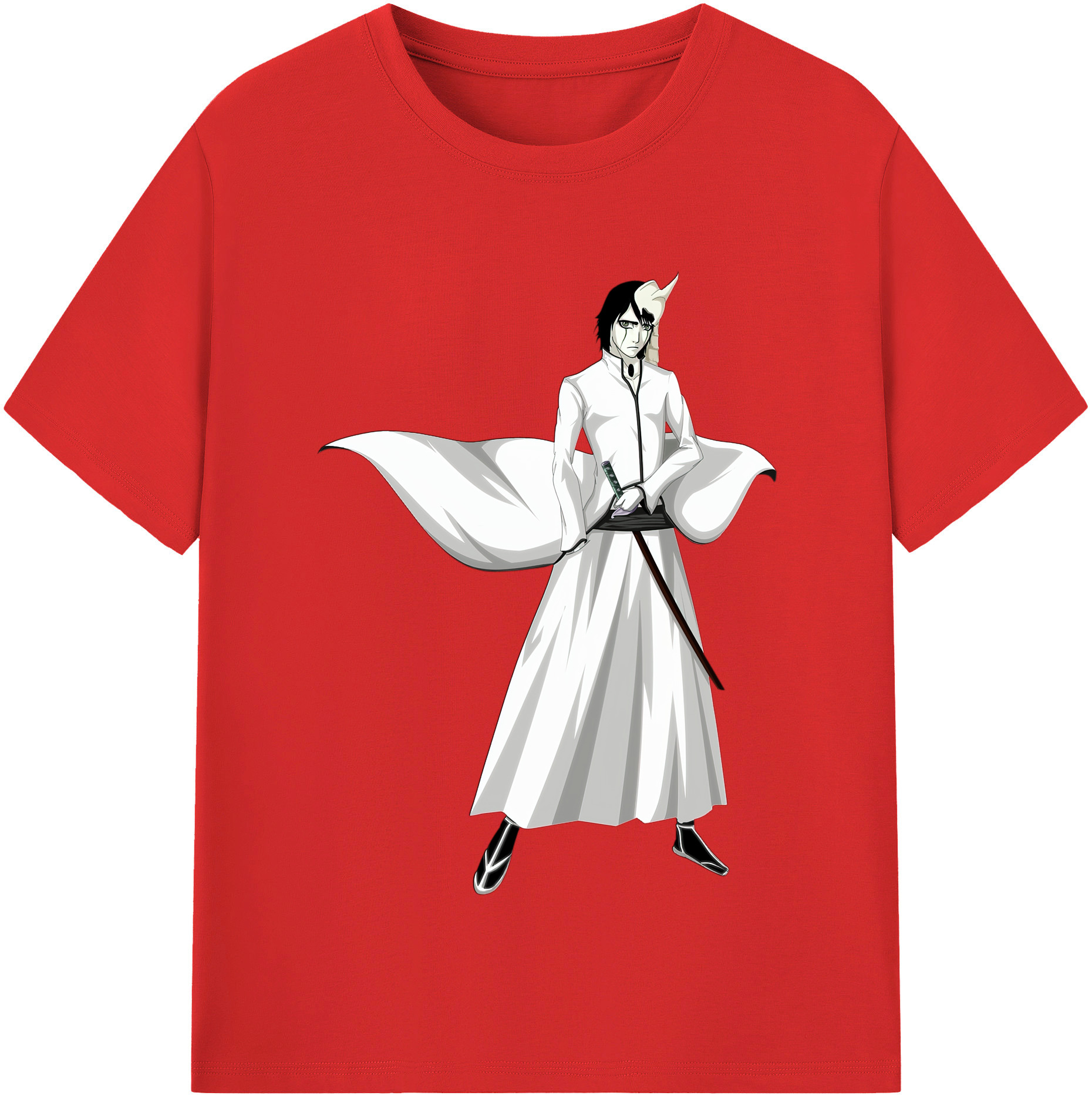（画像用） ブリーチ ウルキオラ·シファー BLEACH Ulquiorra cifer 綿100％半袖Tシャツ（フロントプリント）