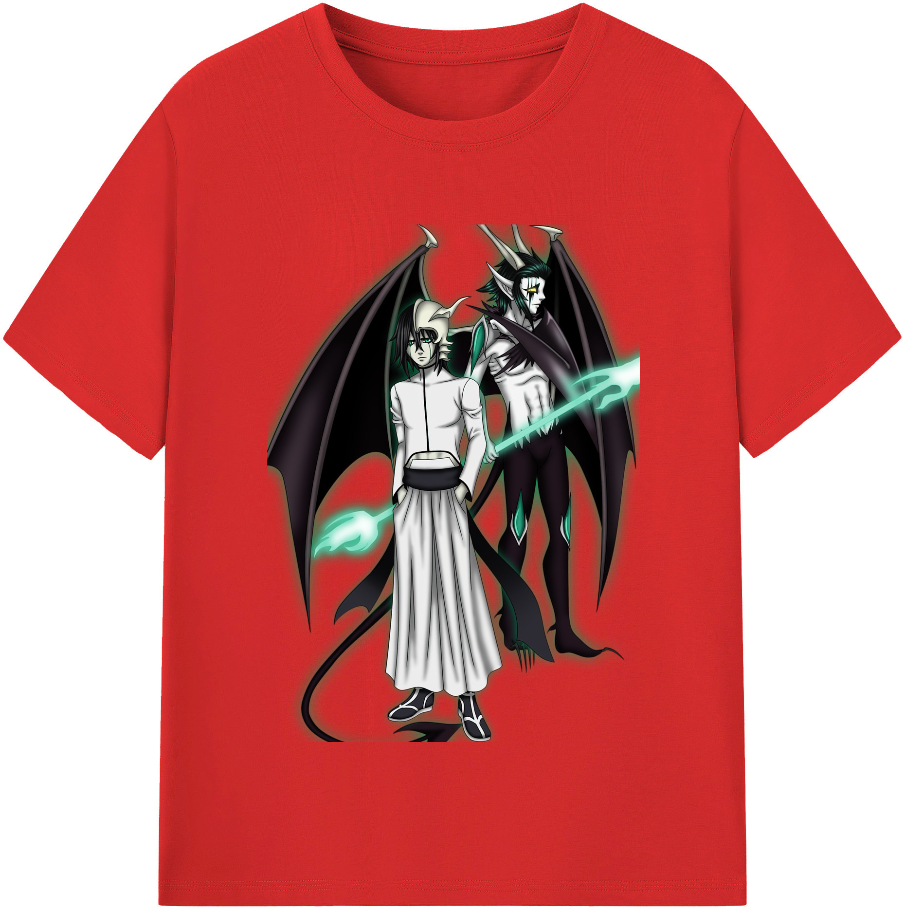 （画像用） ブリーチ ウルキオラ·シファー BLEACH Ulquiorra cifer 綿100％半袖Tシャツ（フロントプリント）
