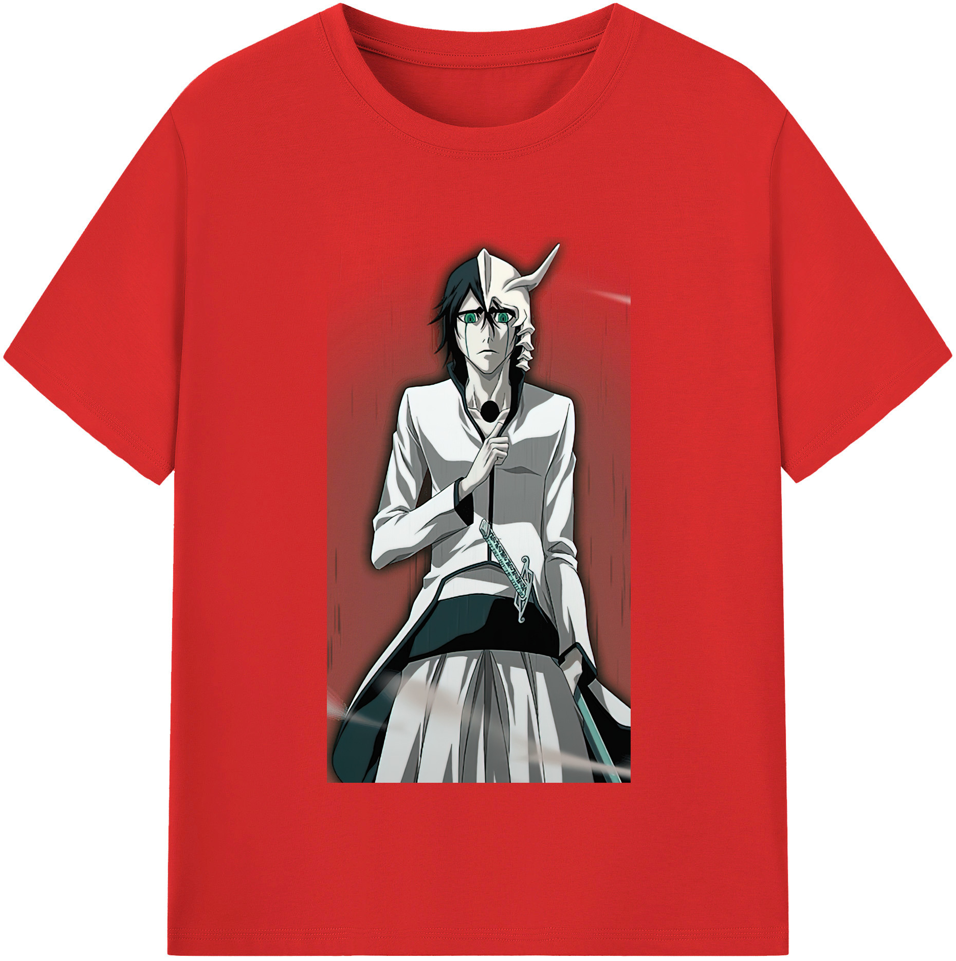（画像用） ブリーチ ウルキオラ·シファー BLEACH Ulquiorra cifer 綿100％半袖Tシャツ（フロントプリント）