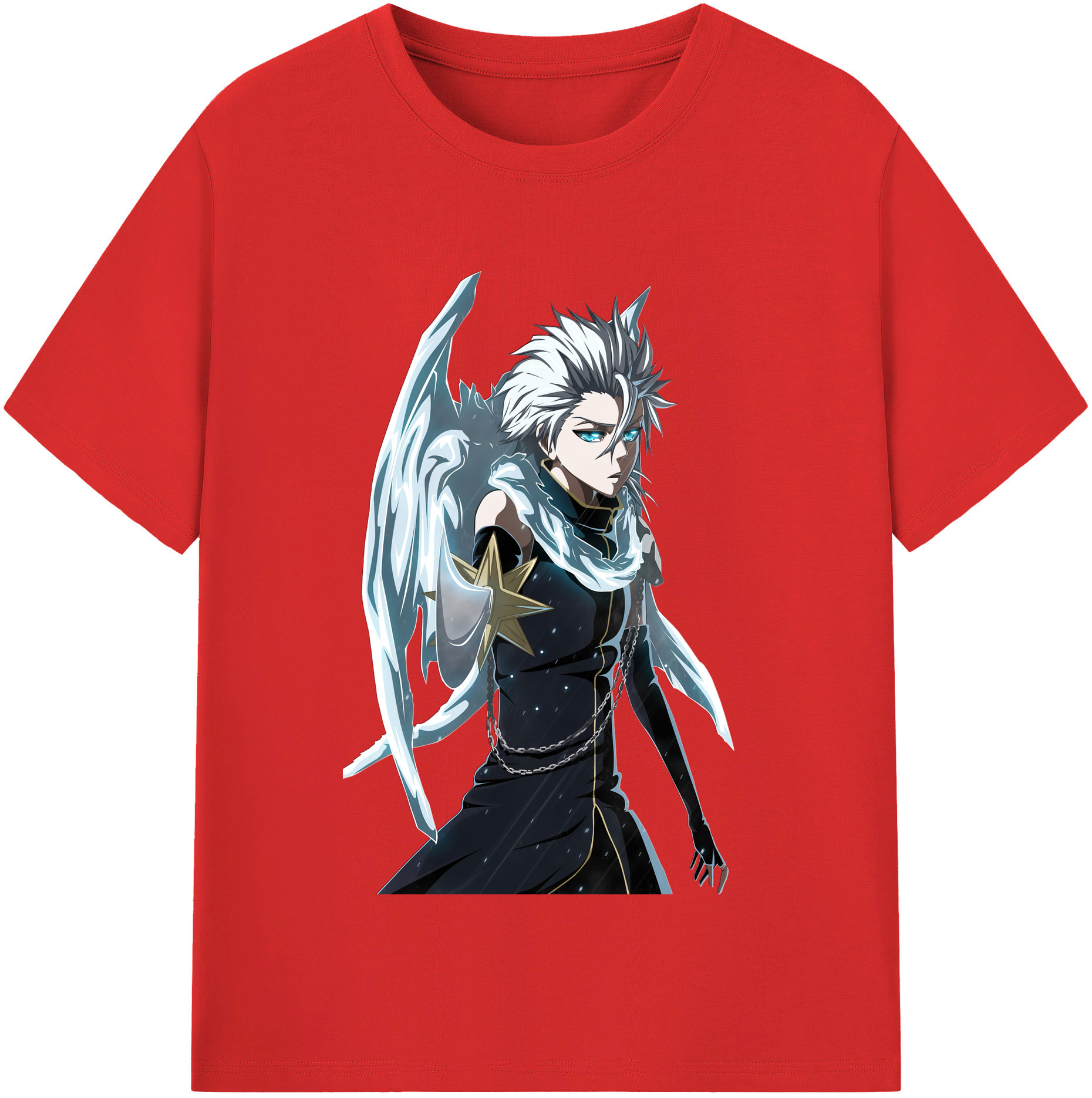 （画像用） ブリーチ 日番谷冬獅郎（ひつがや とうしろう） BLEACH Hitsugaya Toushirou 綿100％半袖Tシャツ（フロントプリント）