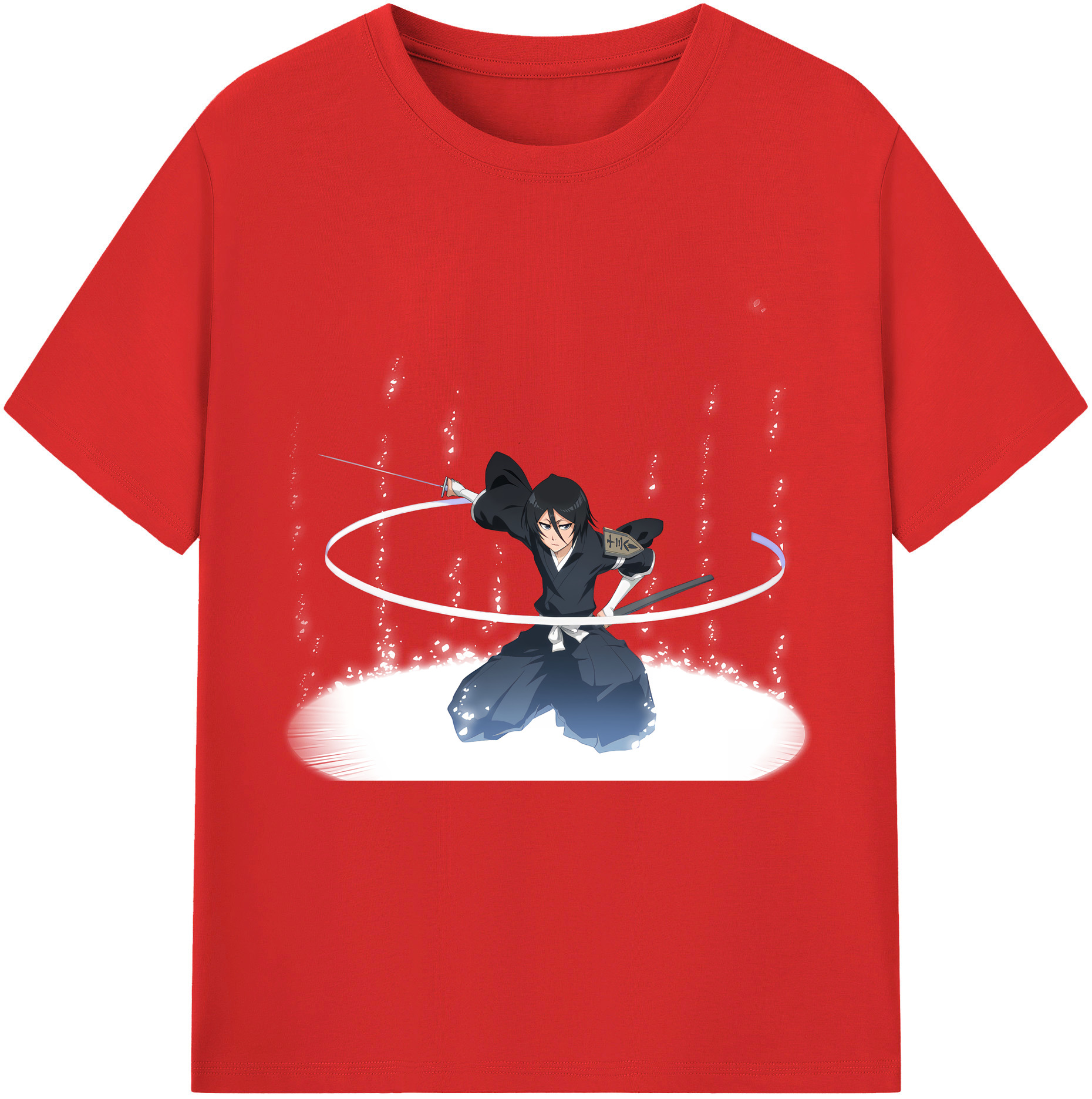 （画像用） ブリーチ 朽木ルキア BLEACH Kuchiki Rukia 綿100％半袖Tシャツ（フロントプリント）