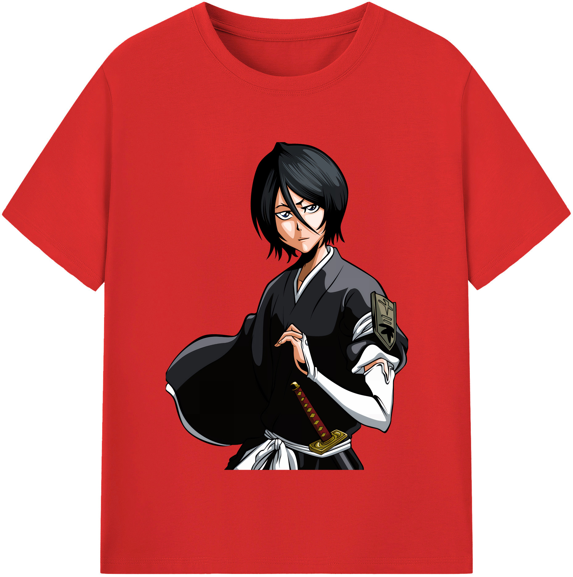 （画像用） ブリーチ 朽木ルキア BLEACH Kuchiki Rukia 綿100％半袖Tシャツ（フロントプリント）