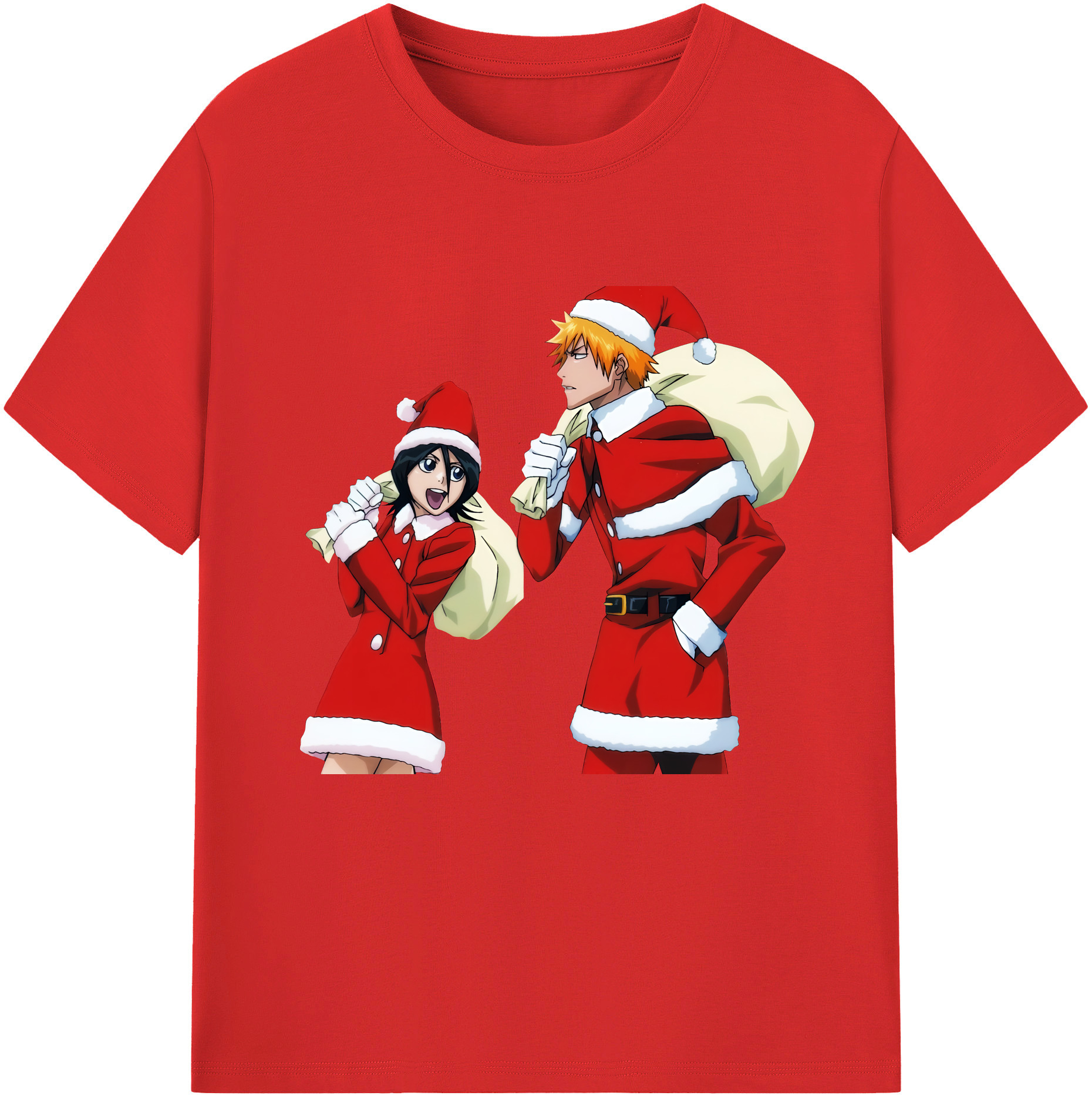 （画像用） ブリーチ 朽木ルキア BLEACH Kuchiki Rukia 綿100％半袖Tシャツ（フロントプリント）