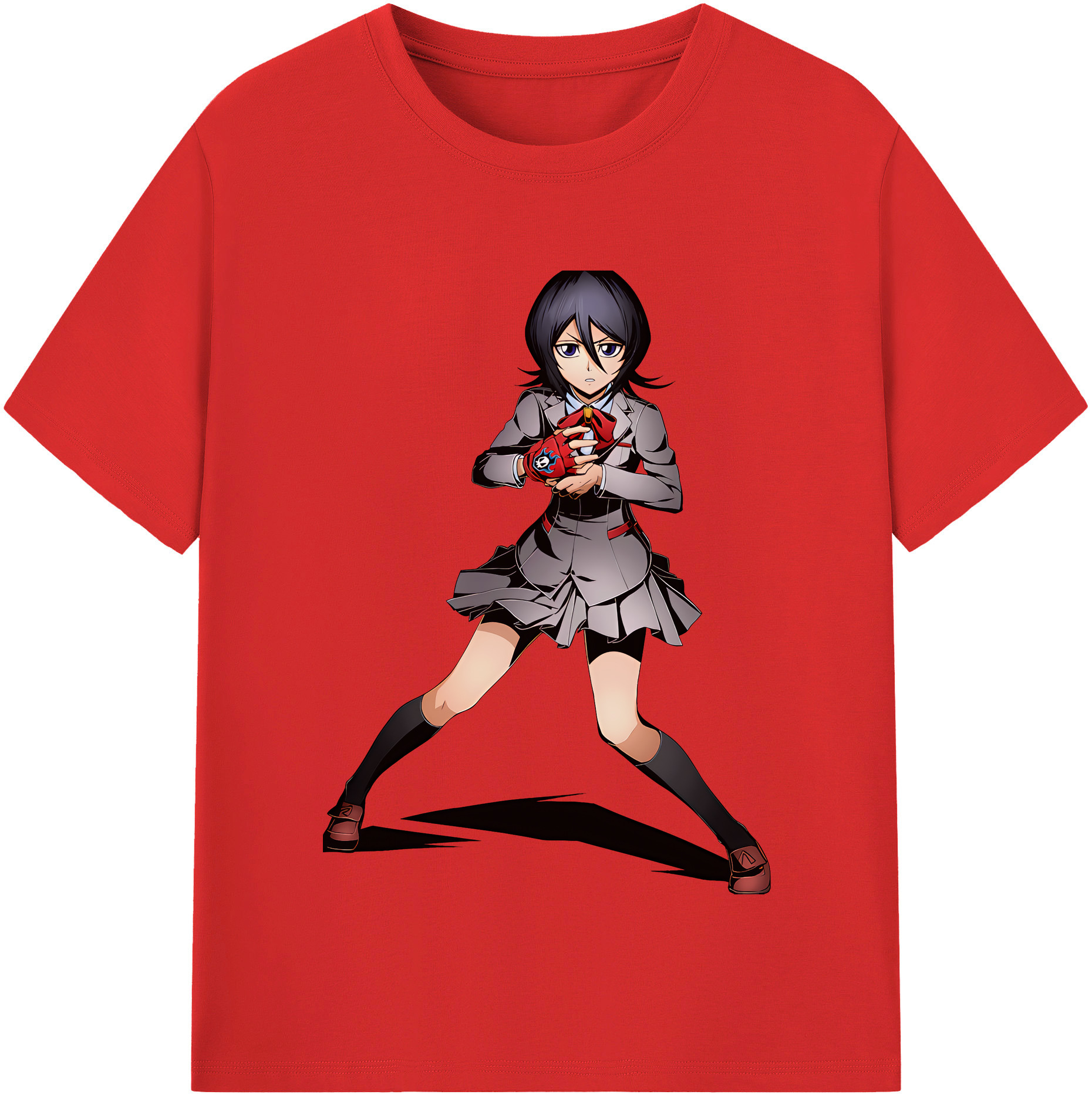 （画像用） ブリーチ 朽木ルキア BLEACH Kuchiki Rukia 綿100％半袖Tシャツ（フロントプリント）