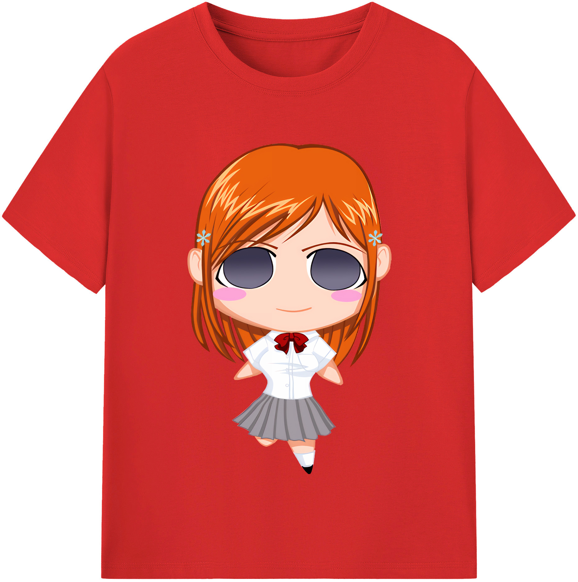 （画像用） ブリーチ 井上織姫（いのうえおりひめ） BLEACH Inoue Orihime 綿100％半袖Tシャツ（フロントプリント）