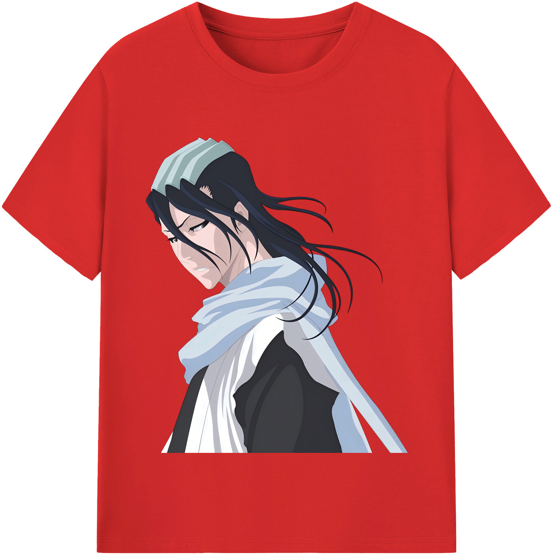 （画像用） ブリーチ くちき びゃくや BLEACH Kuchiki Byakuya 綿100％半袖Tシャツ（フロントプリント）