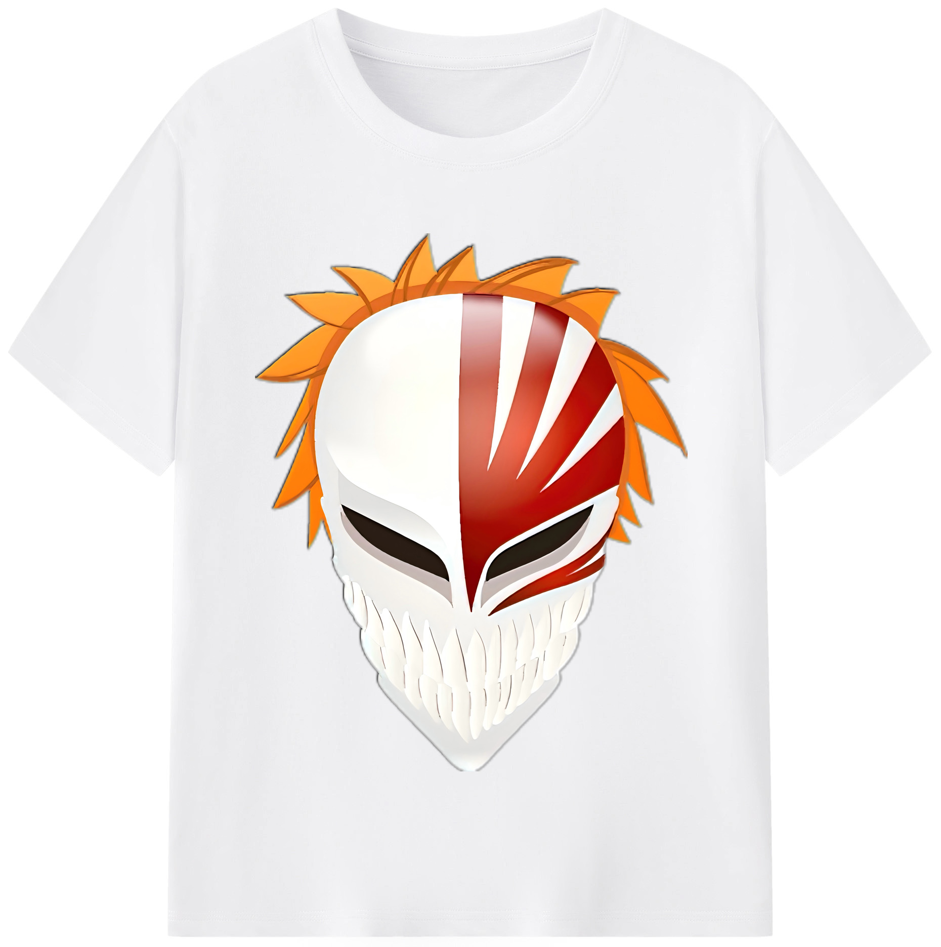 （画像用） ブリーチ 黒崎一護（くろさき いちご）BLEACH Kurosaki Ichigo 綿100％半袖Tシャツ（フロントプリント）