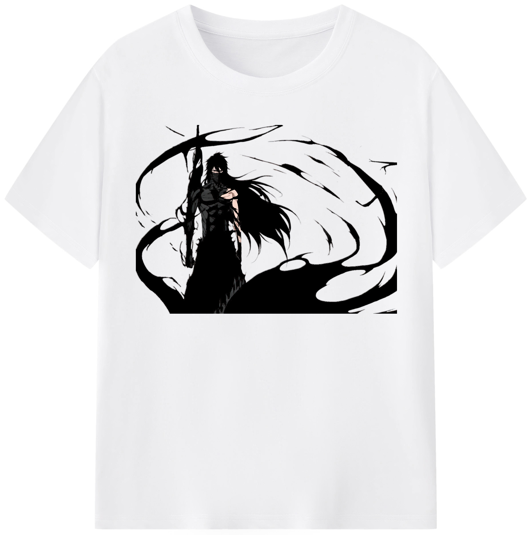 （画像用） ブリーチ 黒崎一護（くろさき いちご）BLEACH Kurosaki Ichigo 綿100％半袖Tシャツ（フロントプリント）