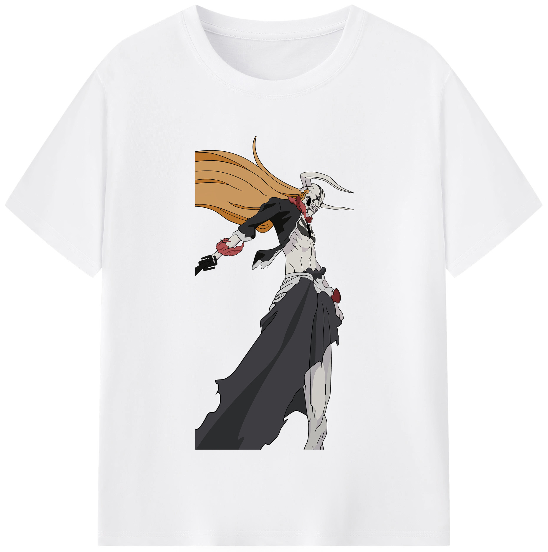 （画像用） ブリーチ 黒崎一護（くろさき いちご）BLEACH Kurosaki Ichigo 綿100％半袖Tシャツ（フロントプリント）