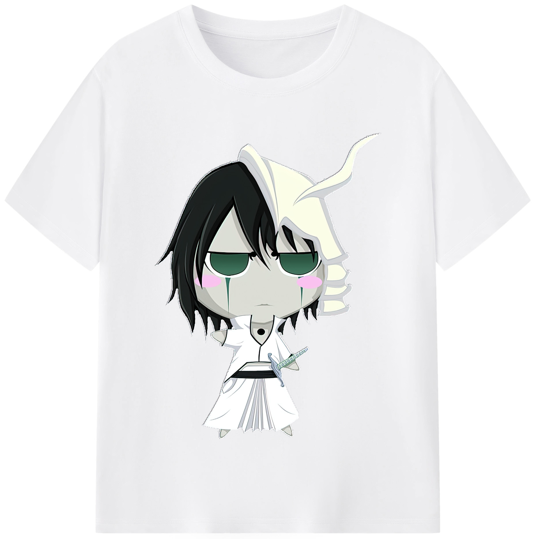 （画像用） ブリーチ ウルキオラ·シファー BLEACH Ulquiorra cifer 綿100％半袖Tシャツ（フロントプリント）