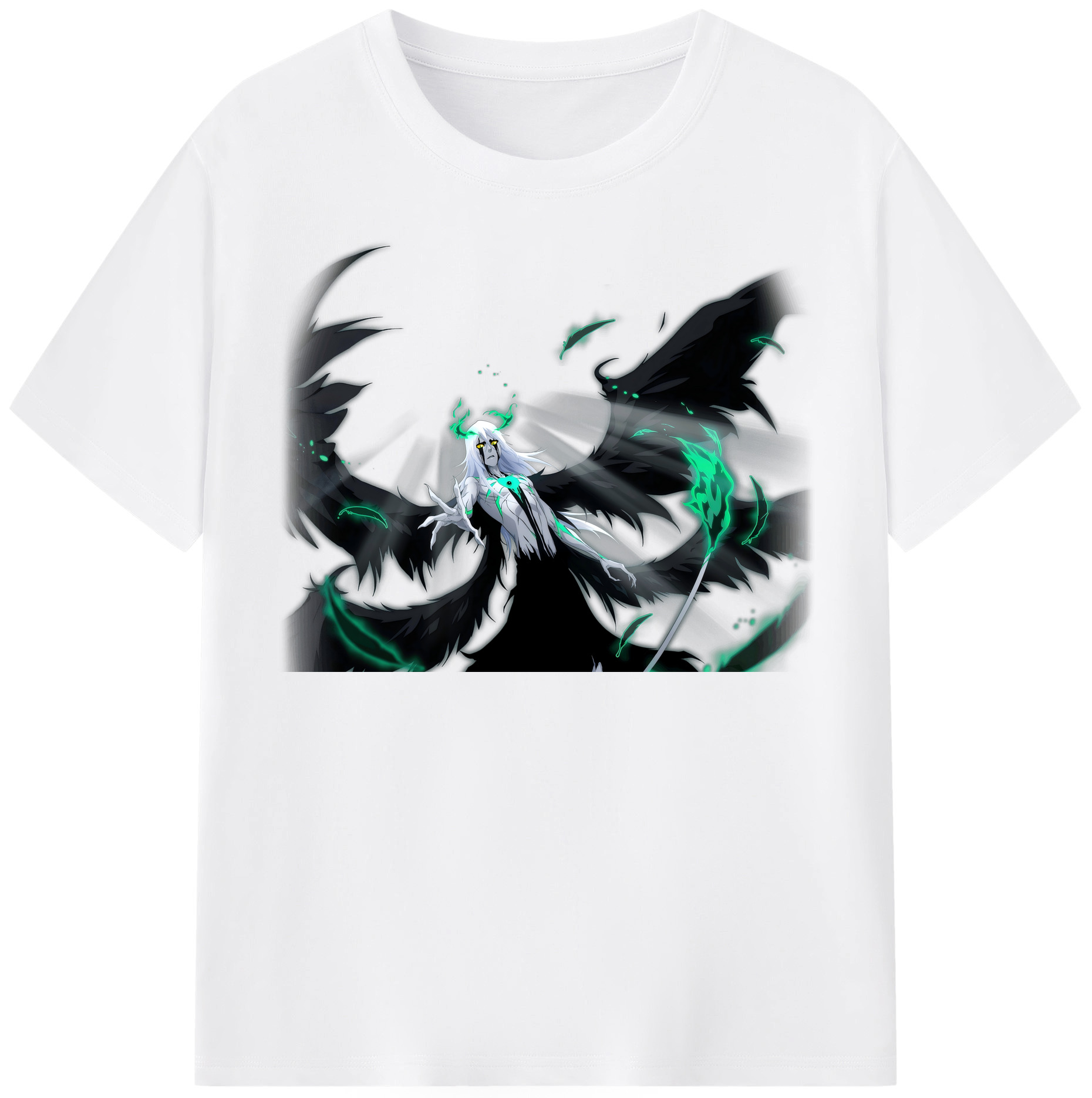 （画像用） ブリーチ ウルキオラ·シファー BLEACH Ulquiorra cifer 綿100％半袖Tシャツ（フロントプリント）