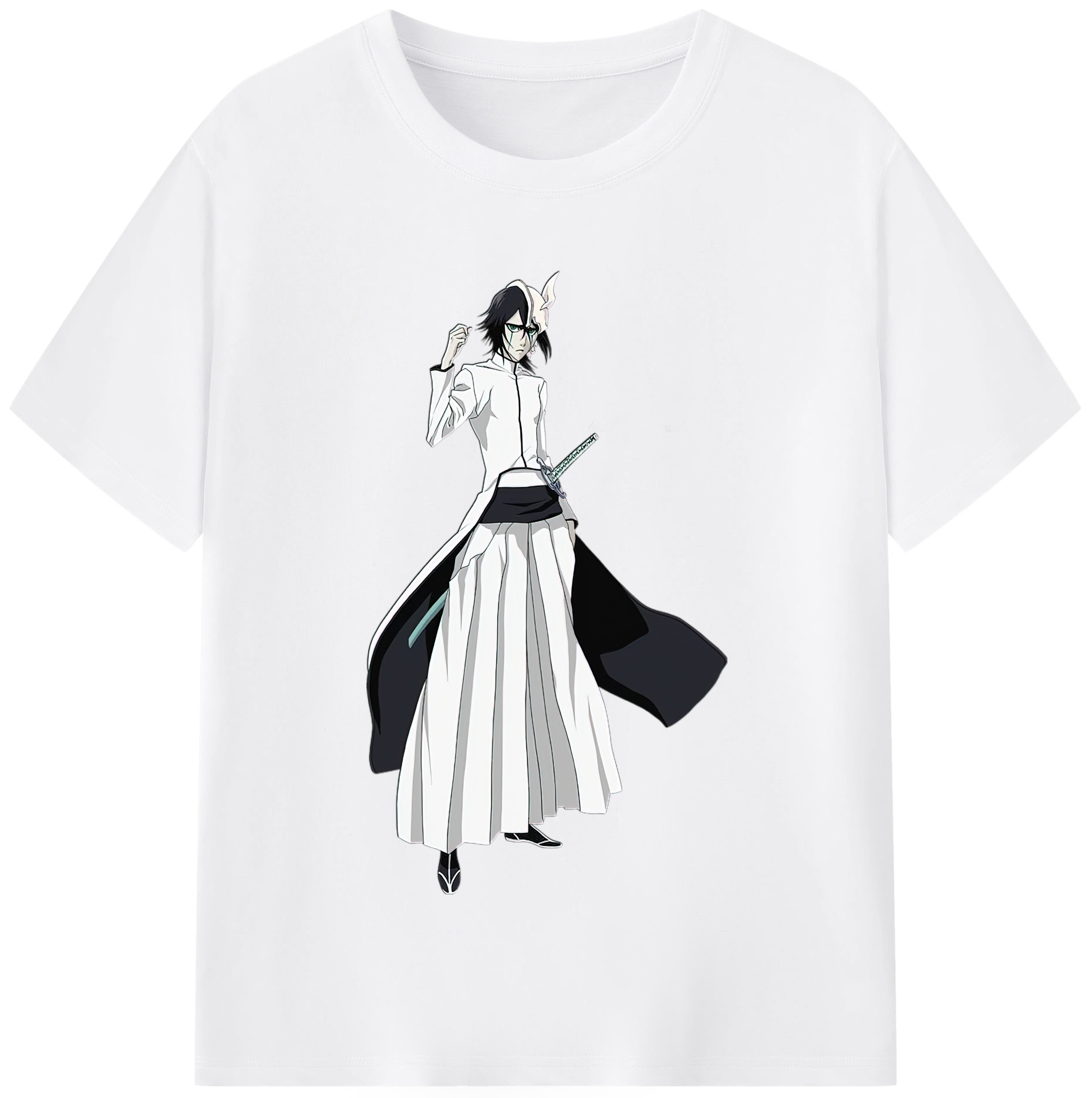 （画像用） ブリーチ ウルキオラ·シファー BLEACH Ulquiorra cifer 綿100％半袖Tシャツ（フロントプリント）
