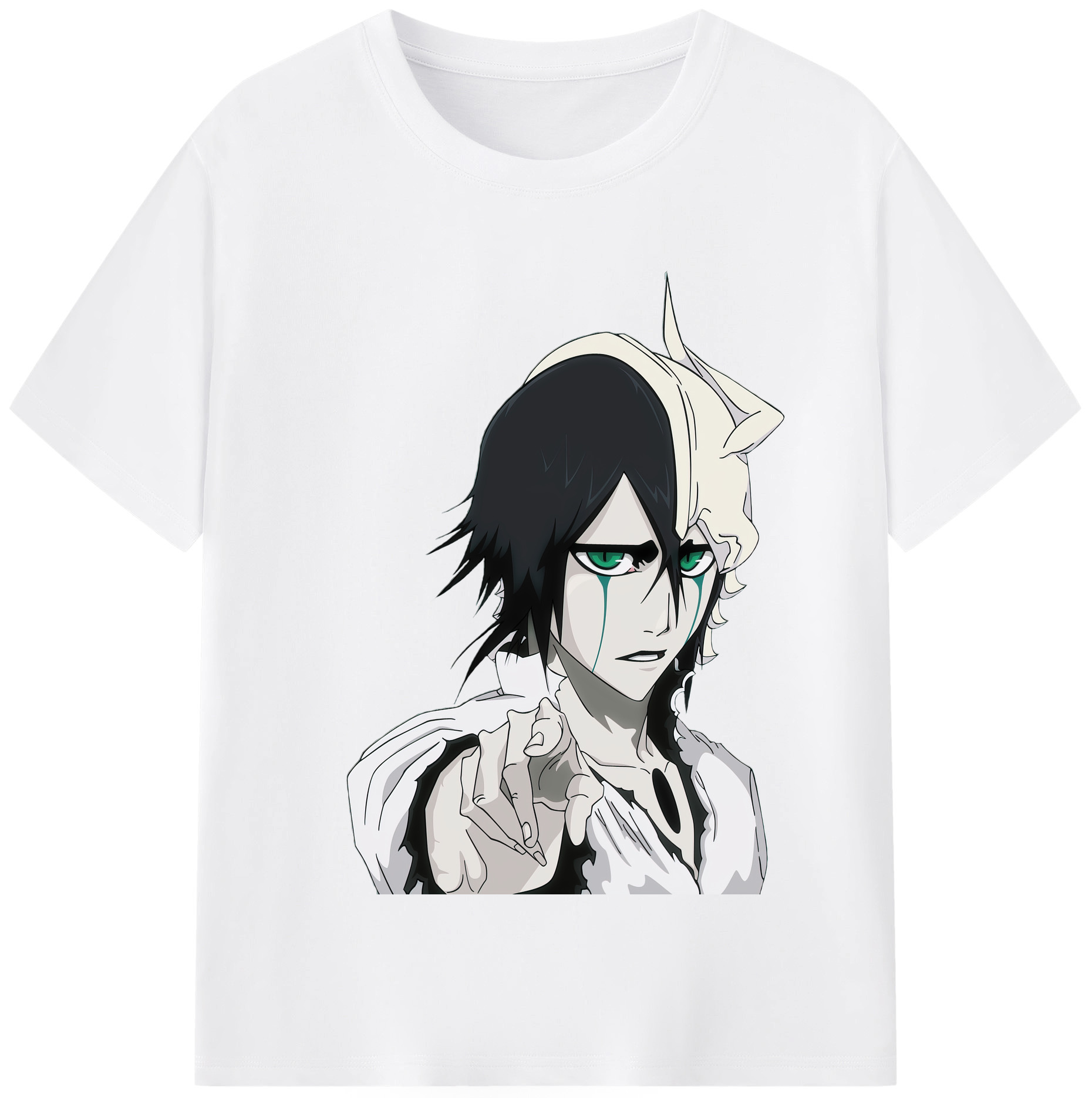 （画像用） ブリーチ ウルキオラ·シファー BLEACH Ulquiorra cifer 綿100％半袖Tシャツ（フロントプリント）