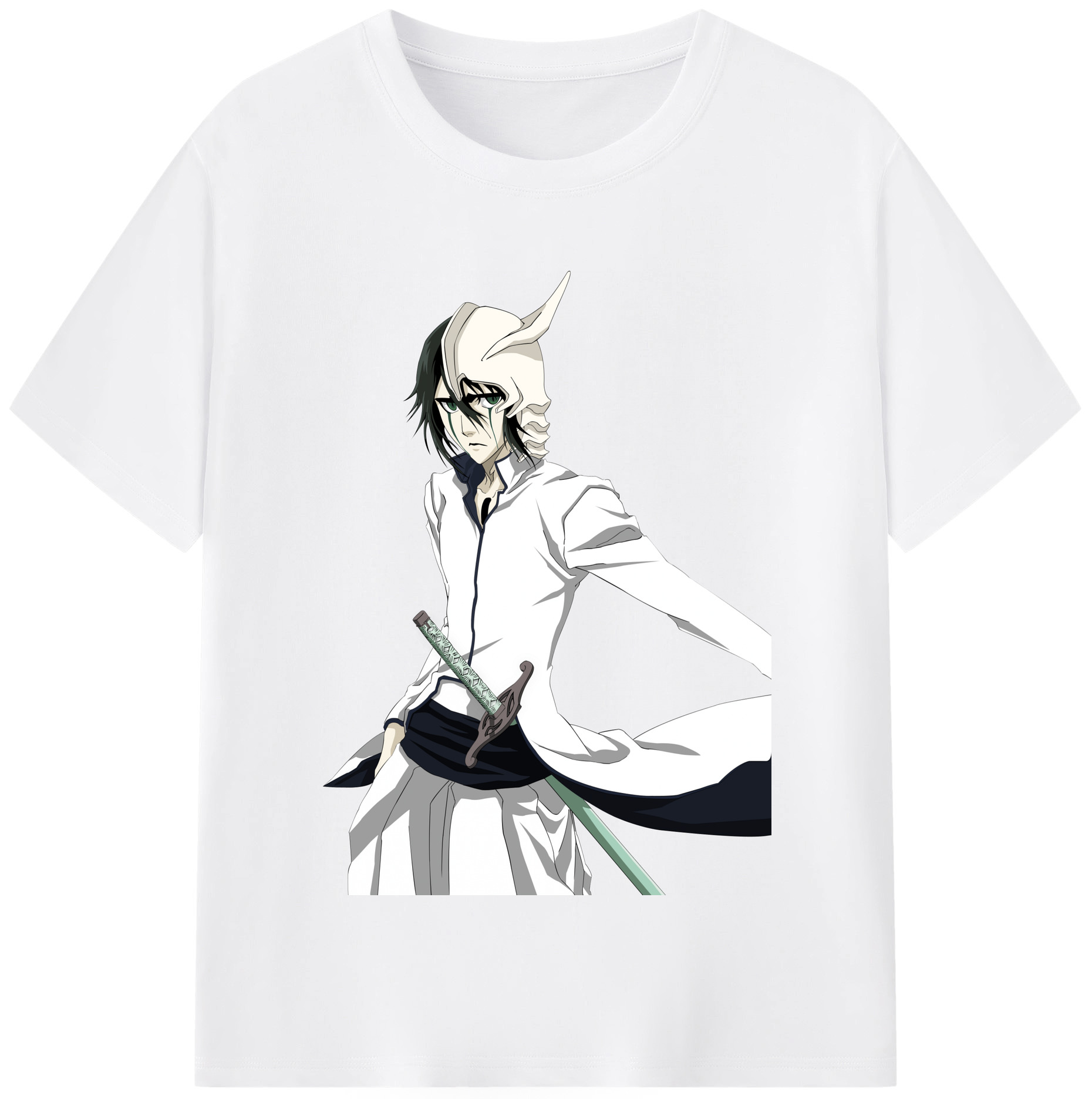 （画像用） ブリーチ ウルキオラ·シファー BLEACH Ulquiorra cifer 綿100％半袖Tシャツ（フロントプリント）