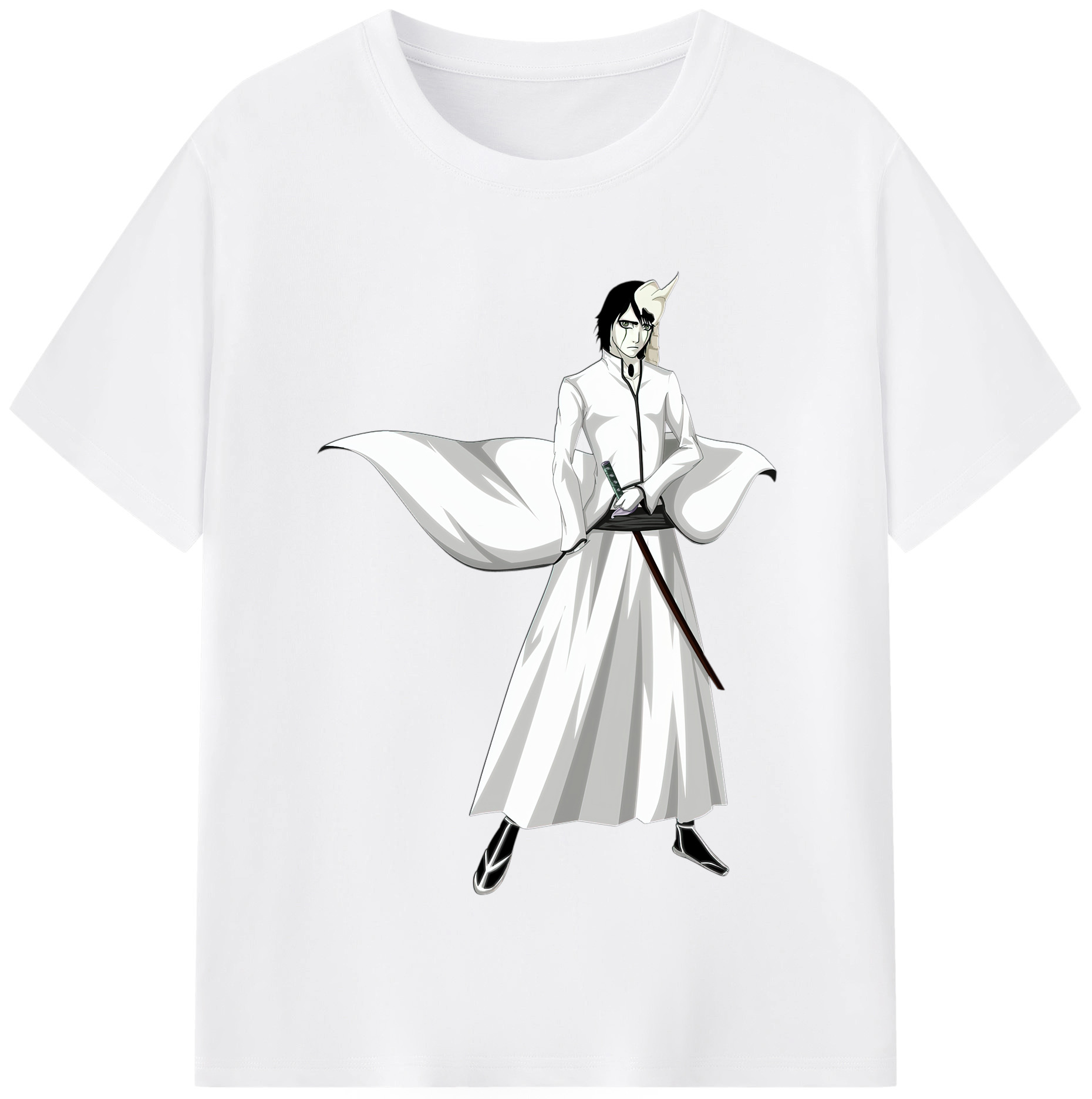 （画像用） ブリーチ ウルキオラ·シファー BLEACH Ulquiorra cifer 綿100％半袖Tシャツ（フロントプリント）