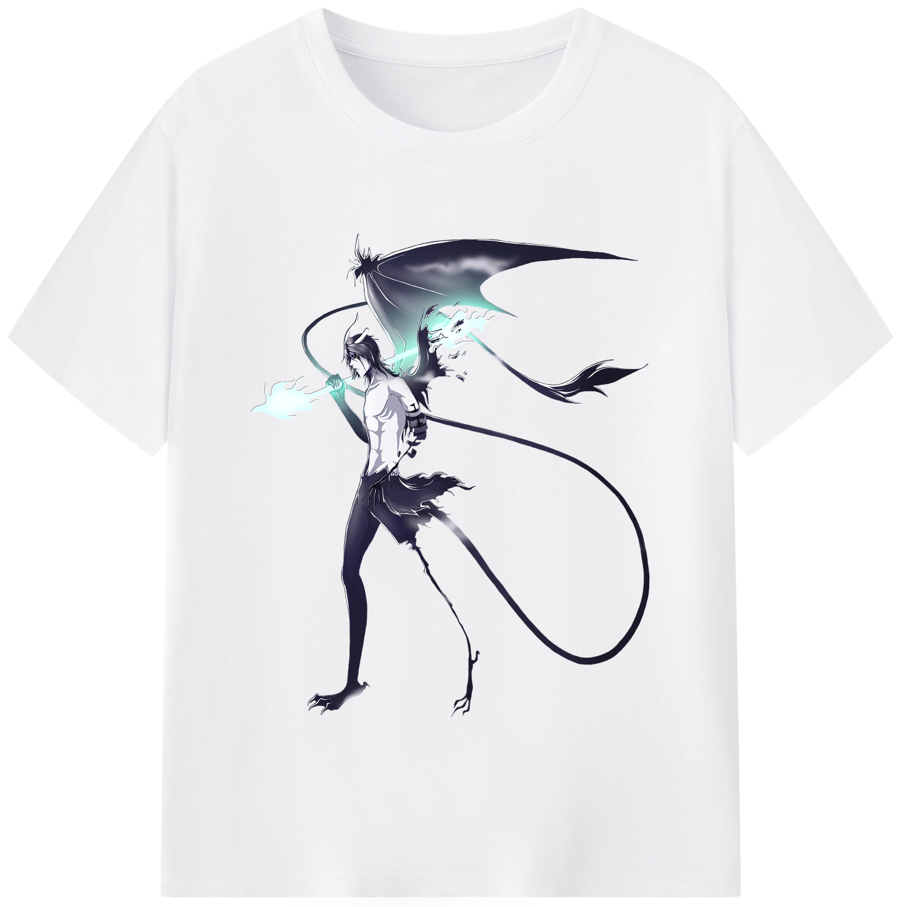 （画像用） ブリーチ ウルキオラ·シファー BLEACH Ulquiorra cifer 綿100％半袖Tシャツ（フロントプリント）