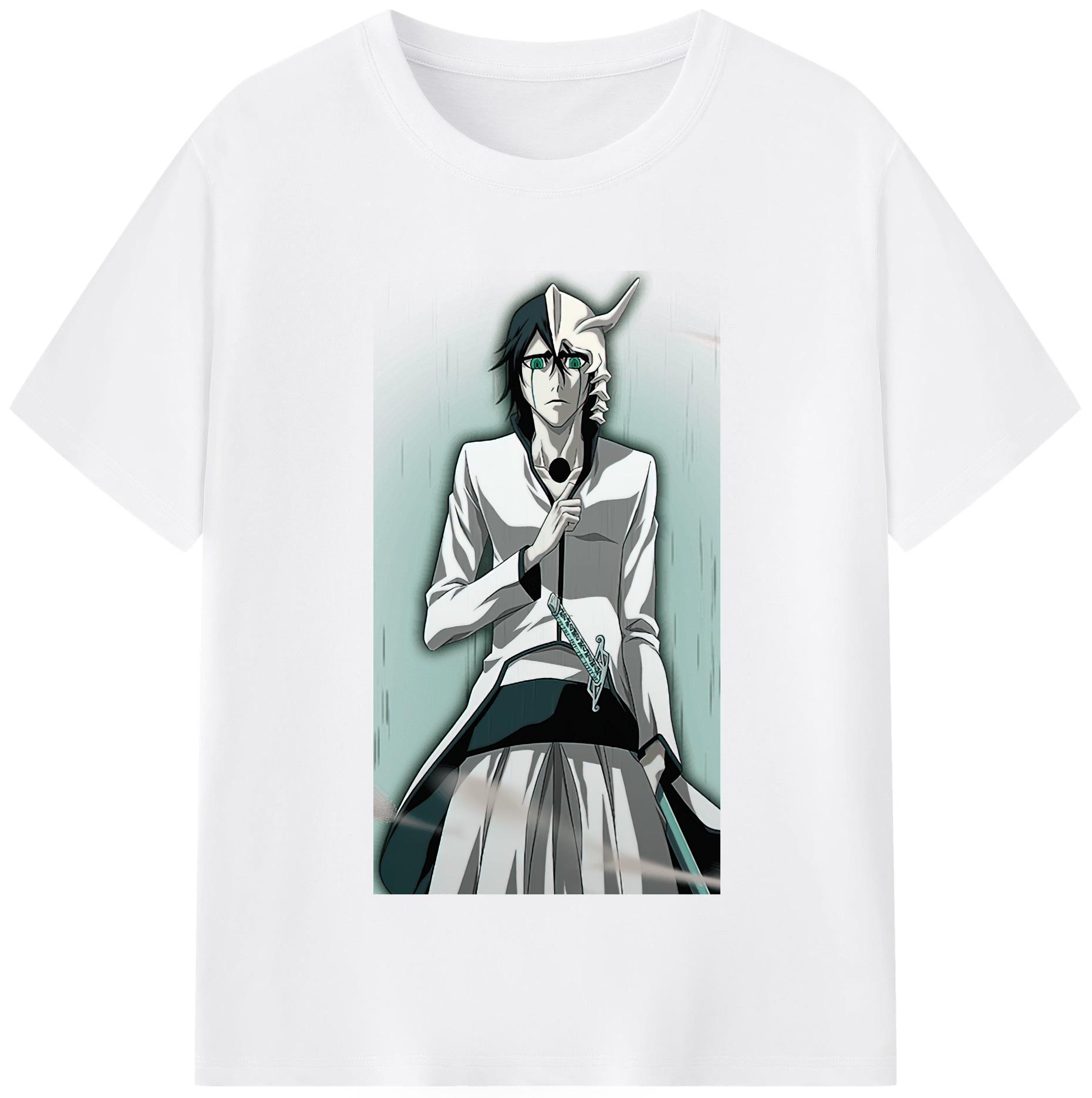 （画像用） ブリーチ ウルキオラ·シファー BLEACH Ulquiorra cifer 綿100％半袖Tシャツ（フロントプリント）