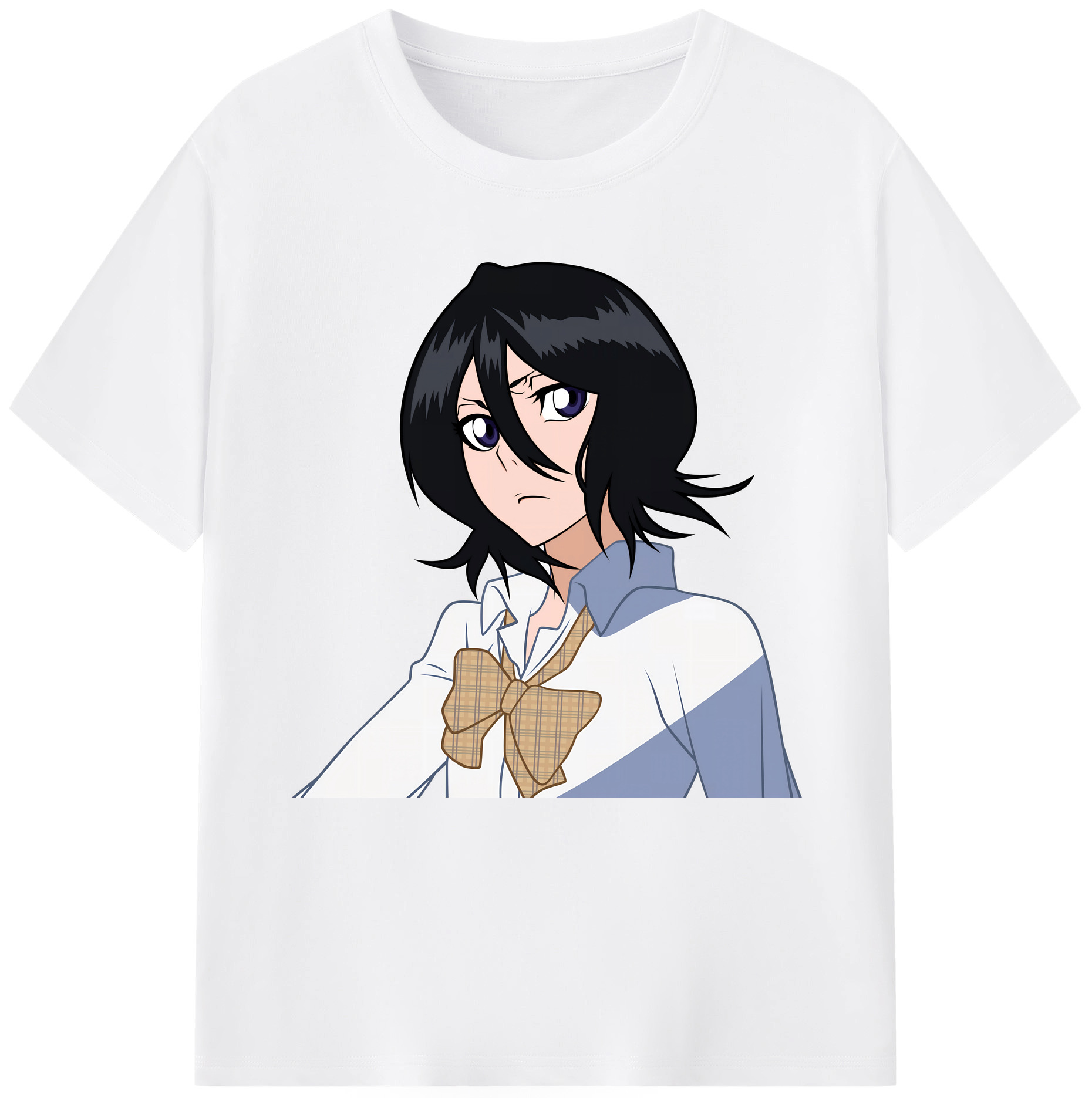 （画像用） ブリーチ 朽木ルキア BLEACH Kuchiki Rukia 綿100％半袖Tシャツ（フロントプリント）