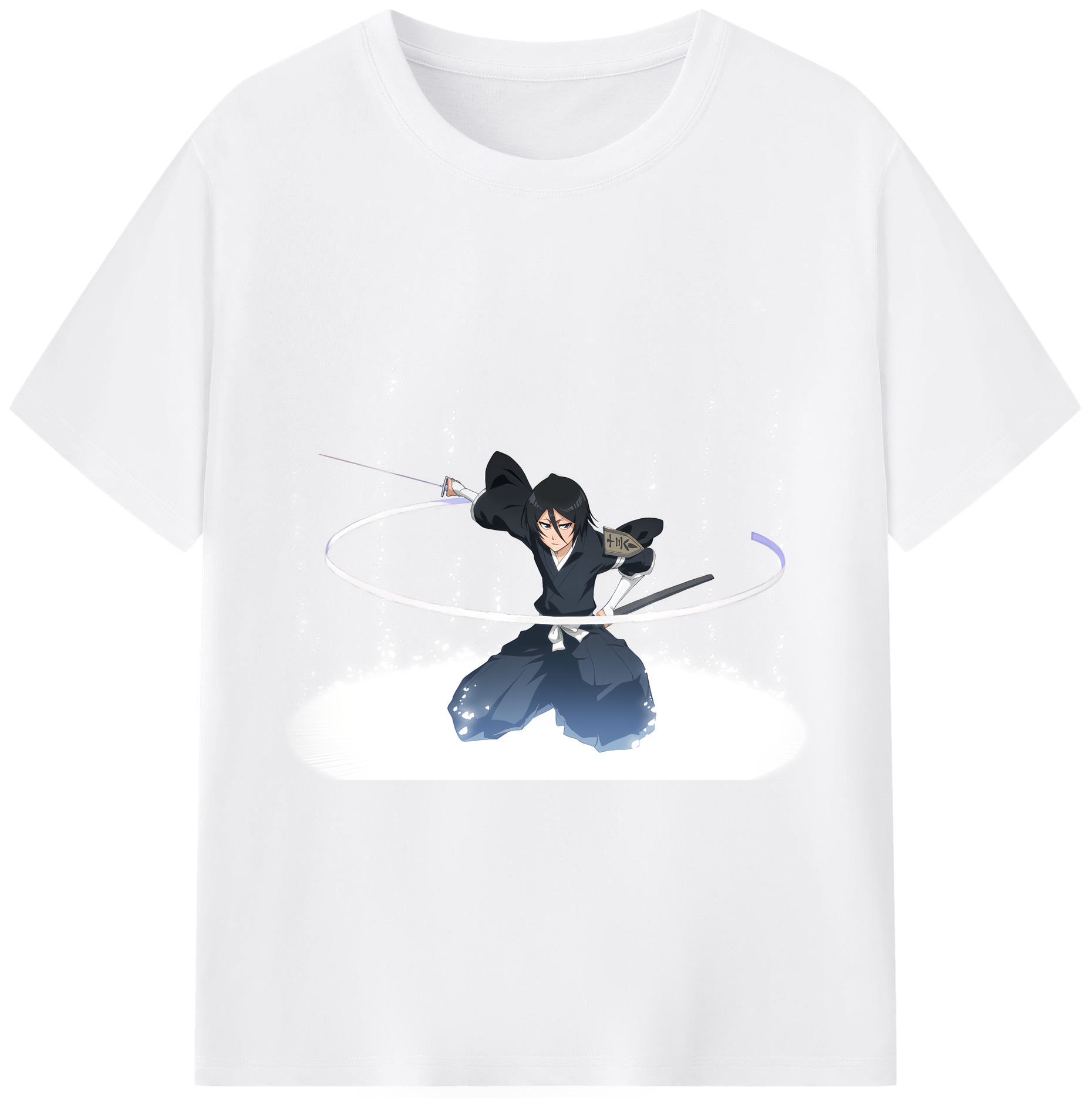 （画像用） ブリーチ 朽木ルキア BLEACH Kuchiki Rukia 綿100％半袖Tシャツ（フロントプリント）