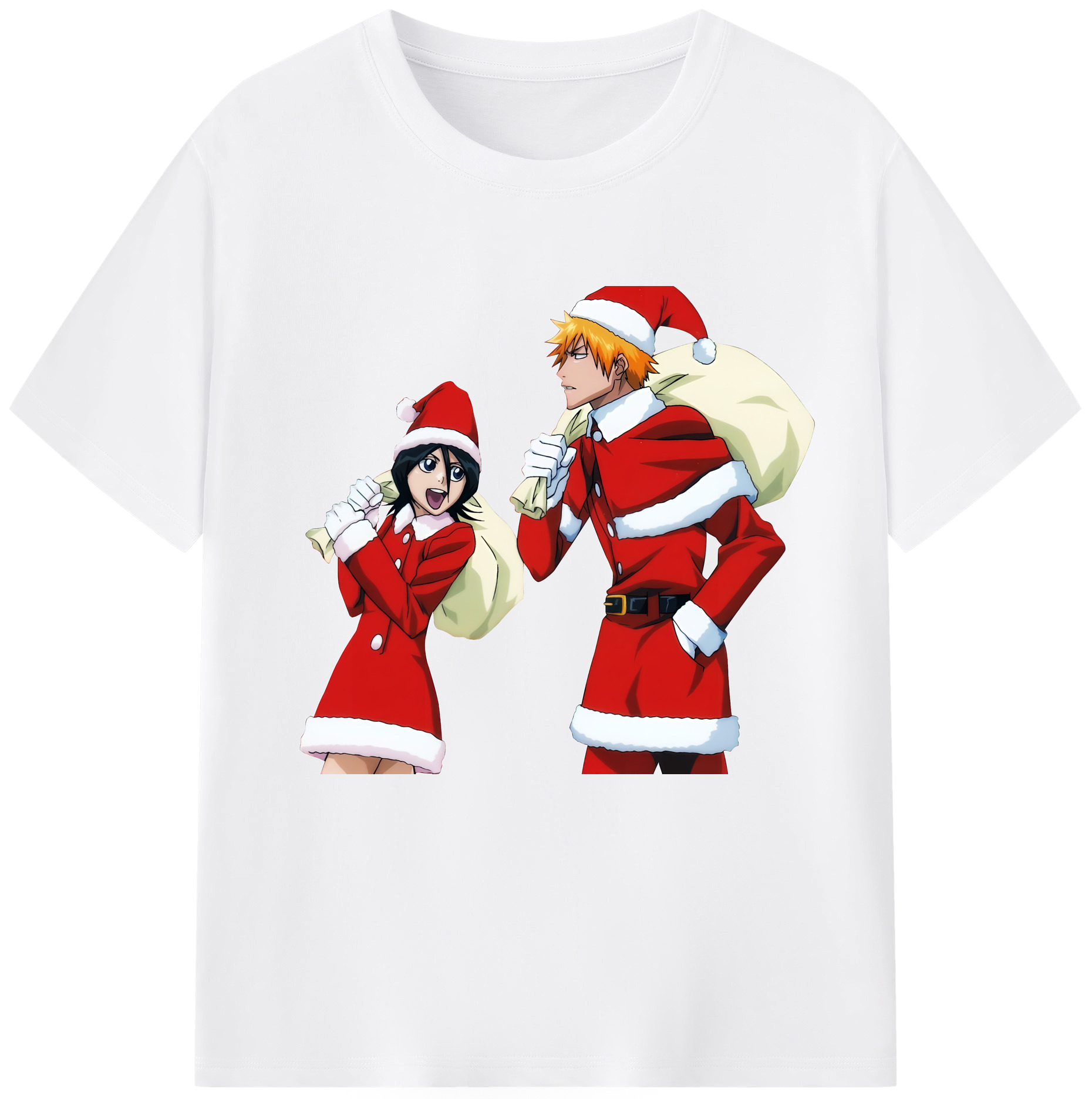 （画像用） ブリーチ 朽木ルキア BLEACH Kuchiki Rukia 綿100％半袖Tシャツ（フロントプリント）