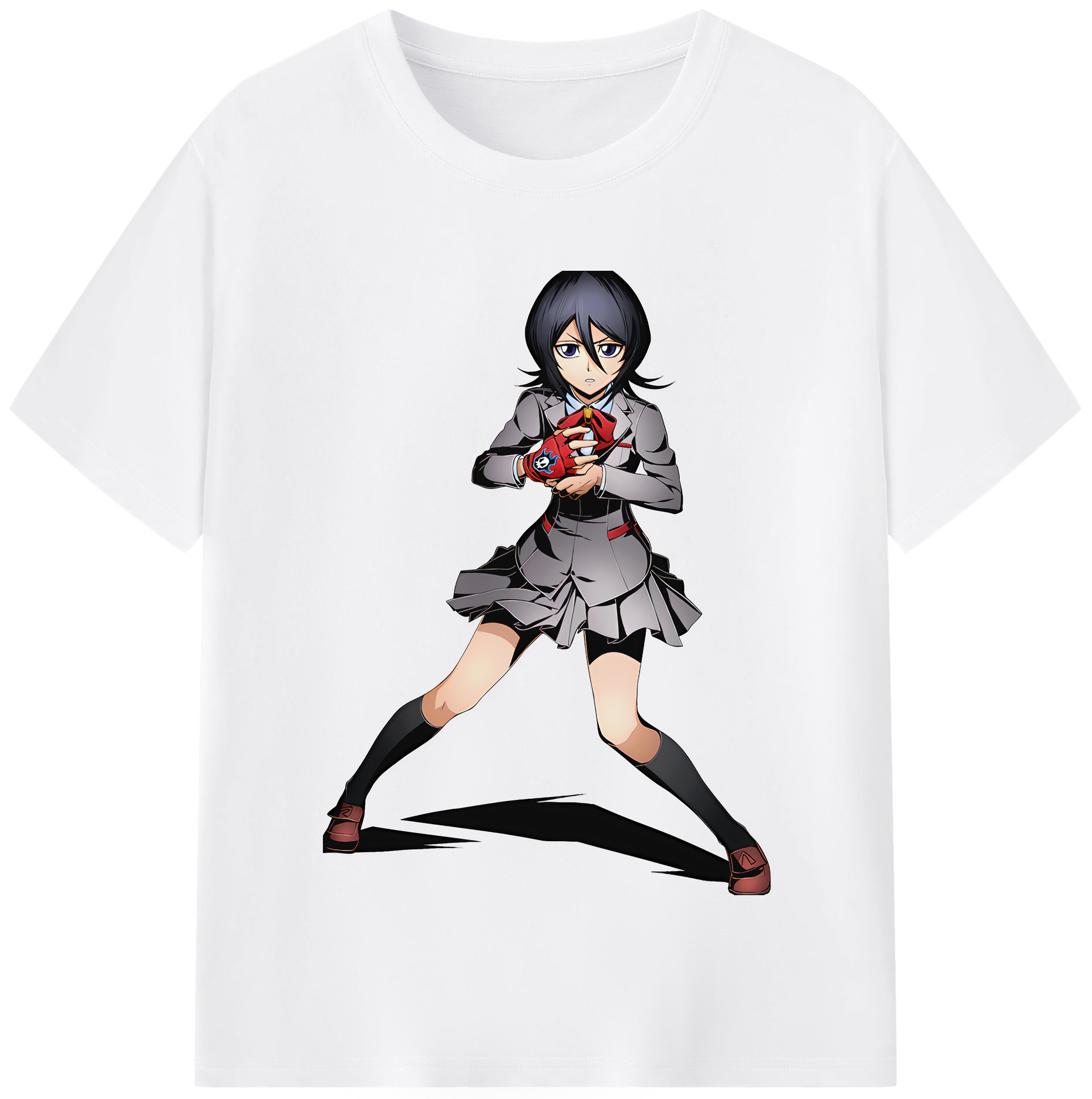 （画像用） ブリーチ 朽木ルキア BLEACH Kuchiki Rukia 綿100％半袖Tシャツ（フロントプリント）