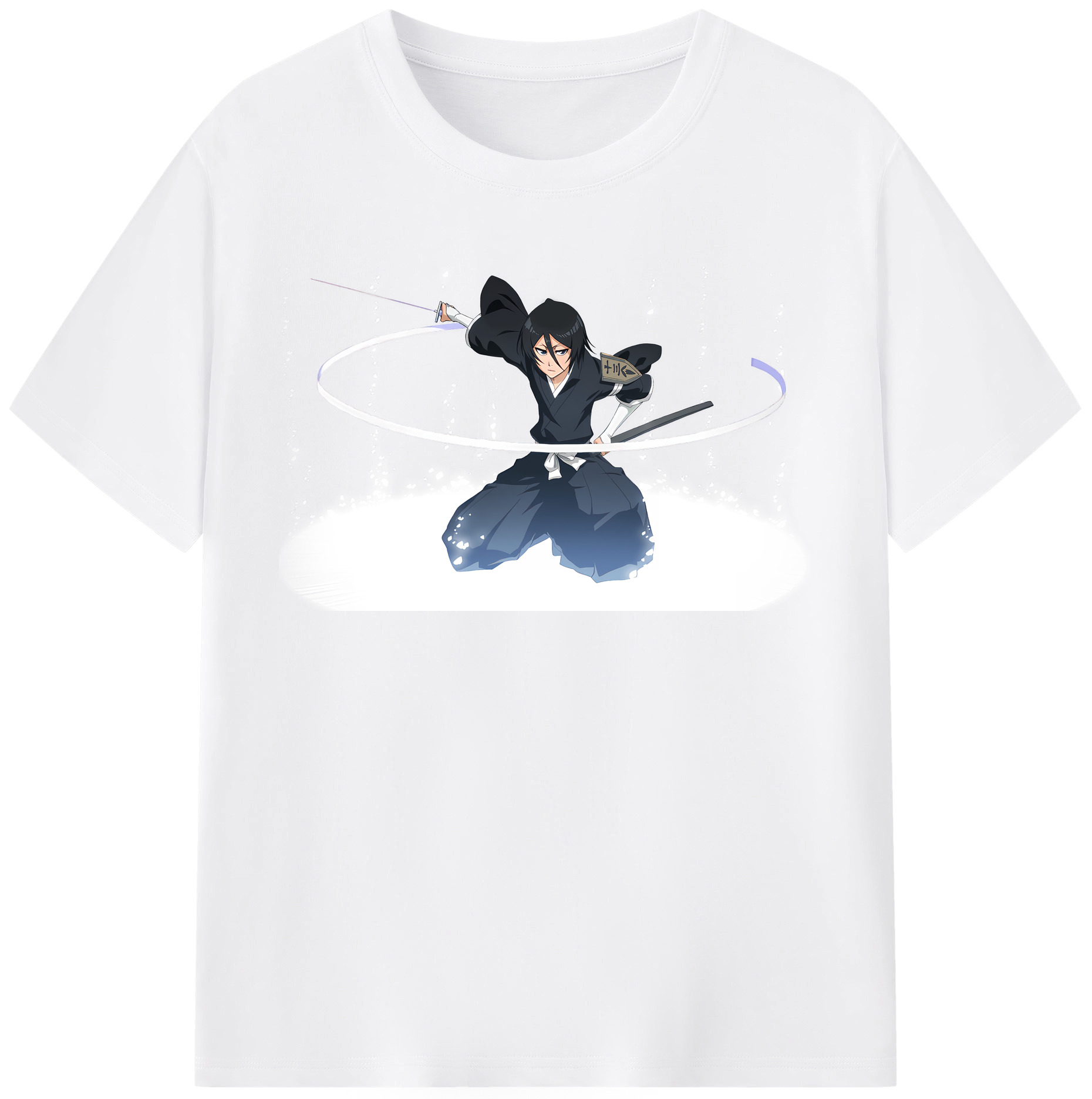 （画像用） ブリーチ 朽木ルキア BLEACH Kuchiki Rukia 綿100％半袖Tシャツ（フロントプリント）