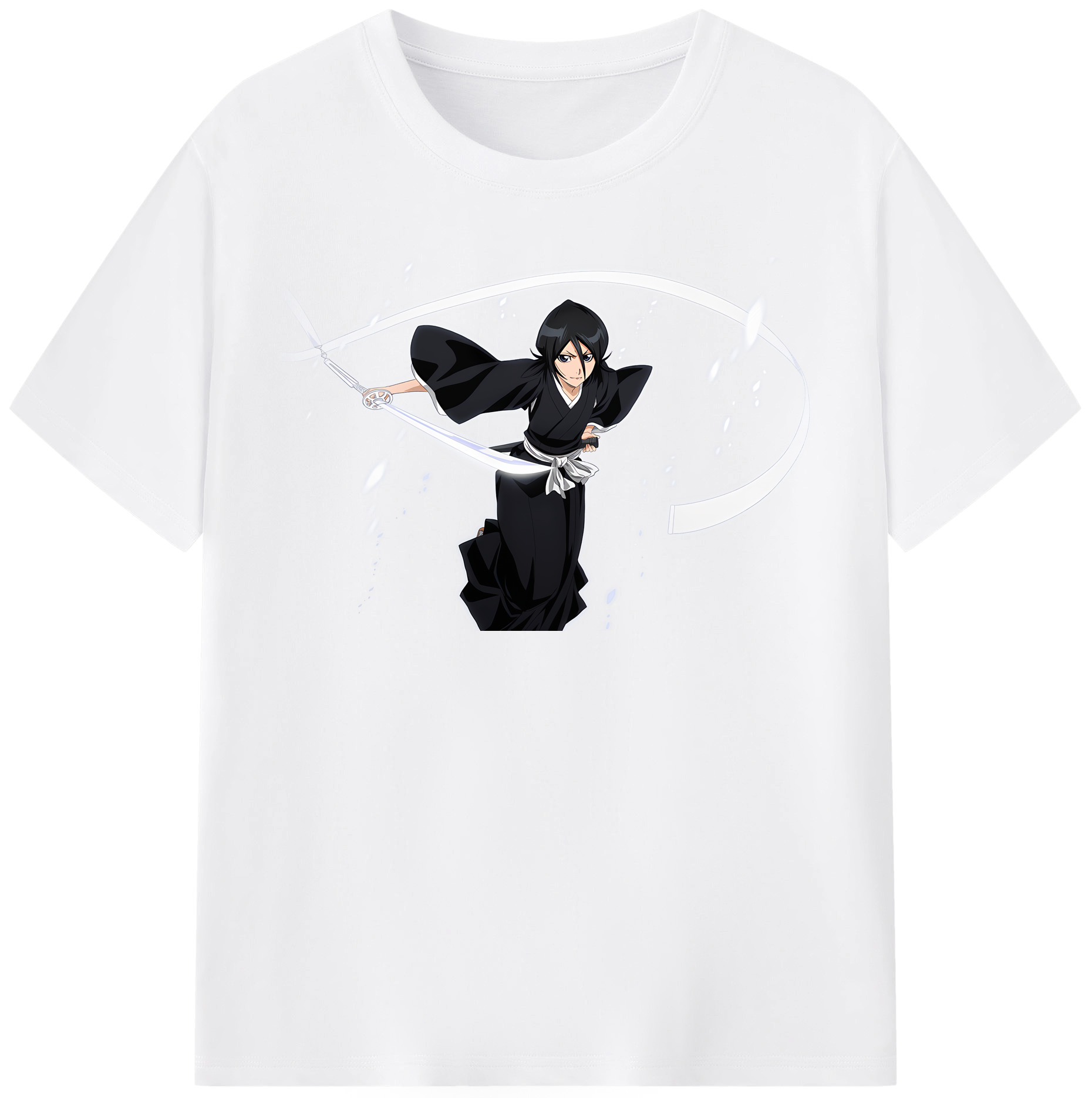 （画像用） ブリーチ 朽木ルキア BLEACH Kuchiki Rukia 綿100％半袖Tシャツ（フロントプリント）