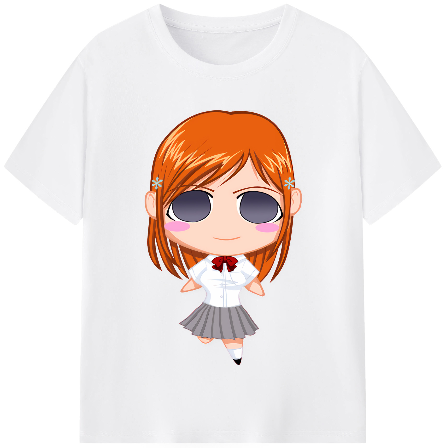 （画像用） ブリーチ 井上織姫（いのうえおりひめ） BLEACH Inoue Orihime 綿100％半袖Tシャツ（フロントプリント）