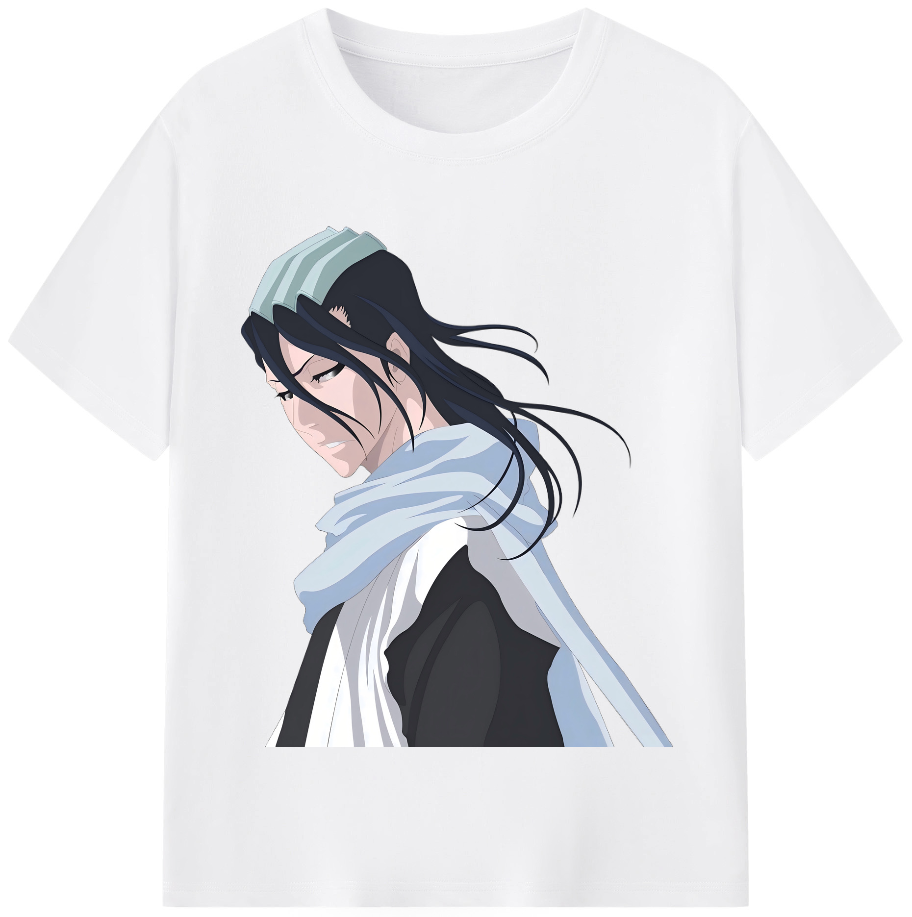 （画像用） ブリーチ くちき びゃくや BLEACH Kuchiki Byakuya 綿100％半袖Tシャツ（フロントプリント）