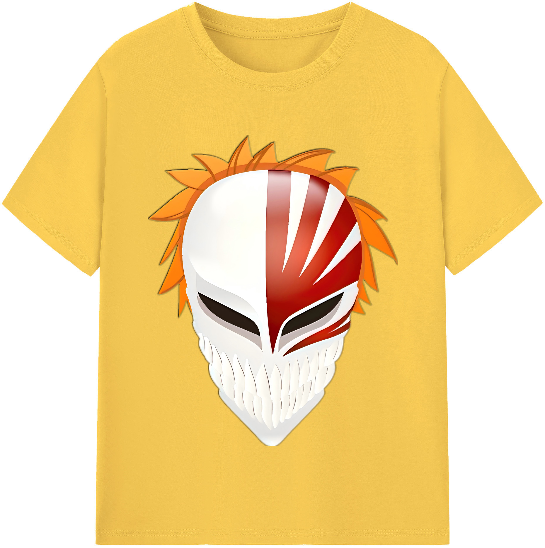 （画像用） ブリーチ 黒崎一護（くろさき いちご）BLEACH Kurosaki Ichigo 綿100％半袖Tシャツ（フロントプリント）