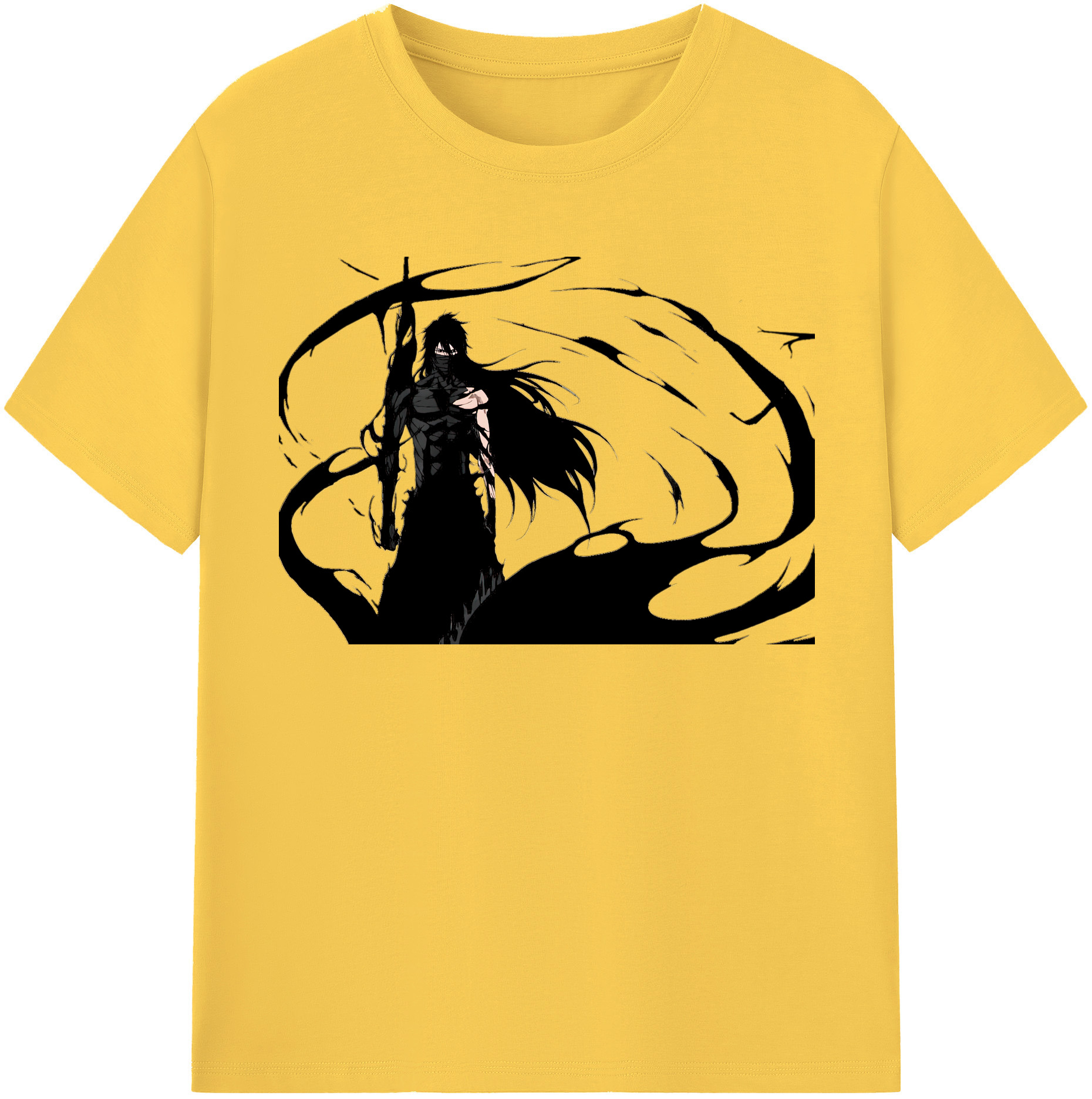 （画像用） ブリーチ 黒崎一護（くろさき いちご）BLEACH Kurosaki Ichigo 綿100％半袖Tシャツ（フロントプリント）