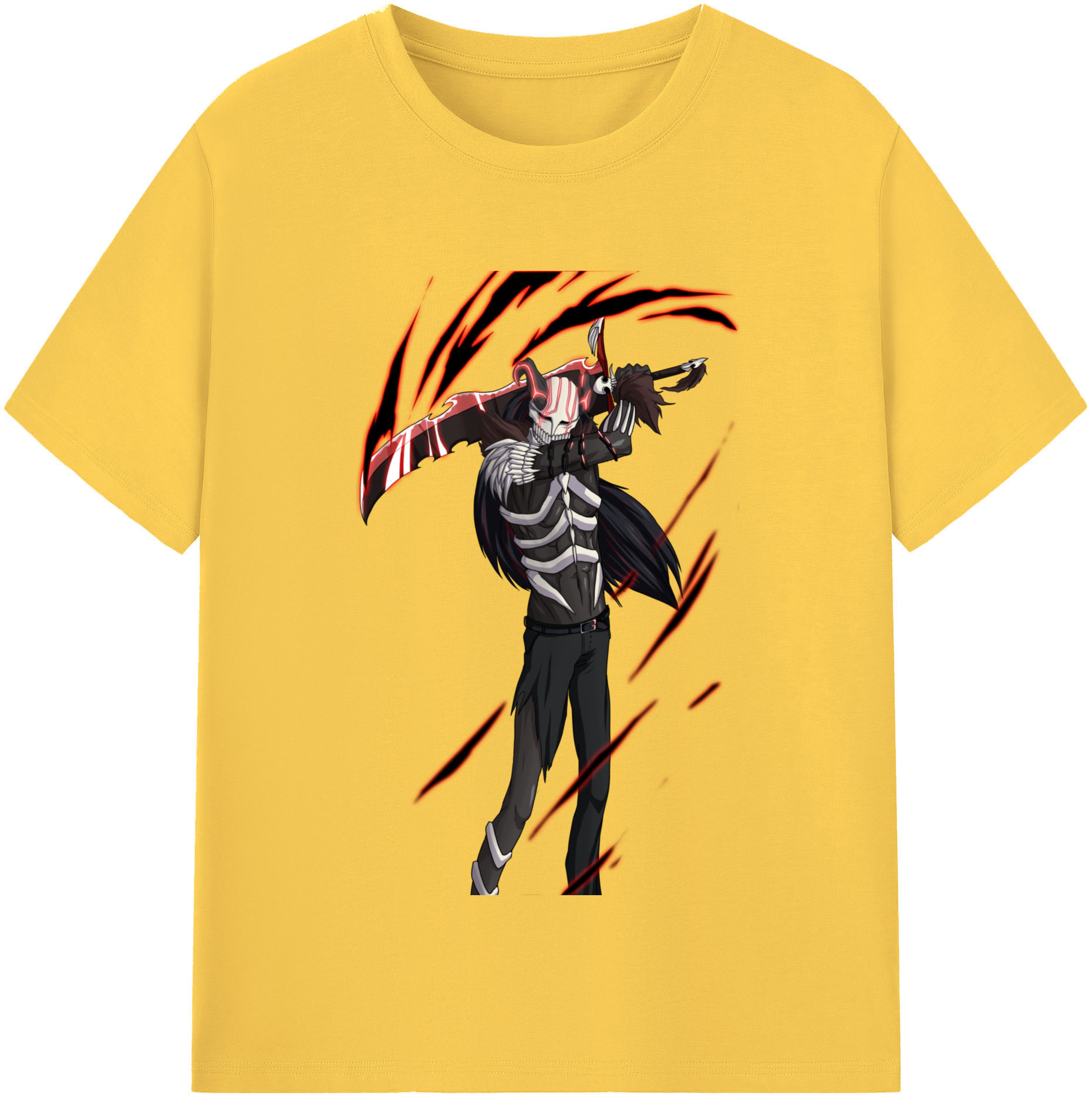 （画像用） ブリーチ 黒崎一護（くろさき いちご）BLEACH Kurosaki Ichigo 綿100％半袖Tシャツ（フロントプリント）