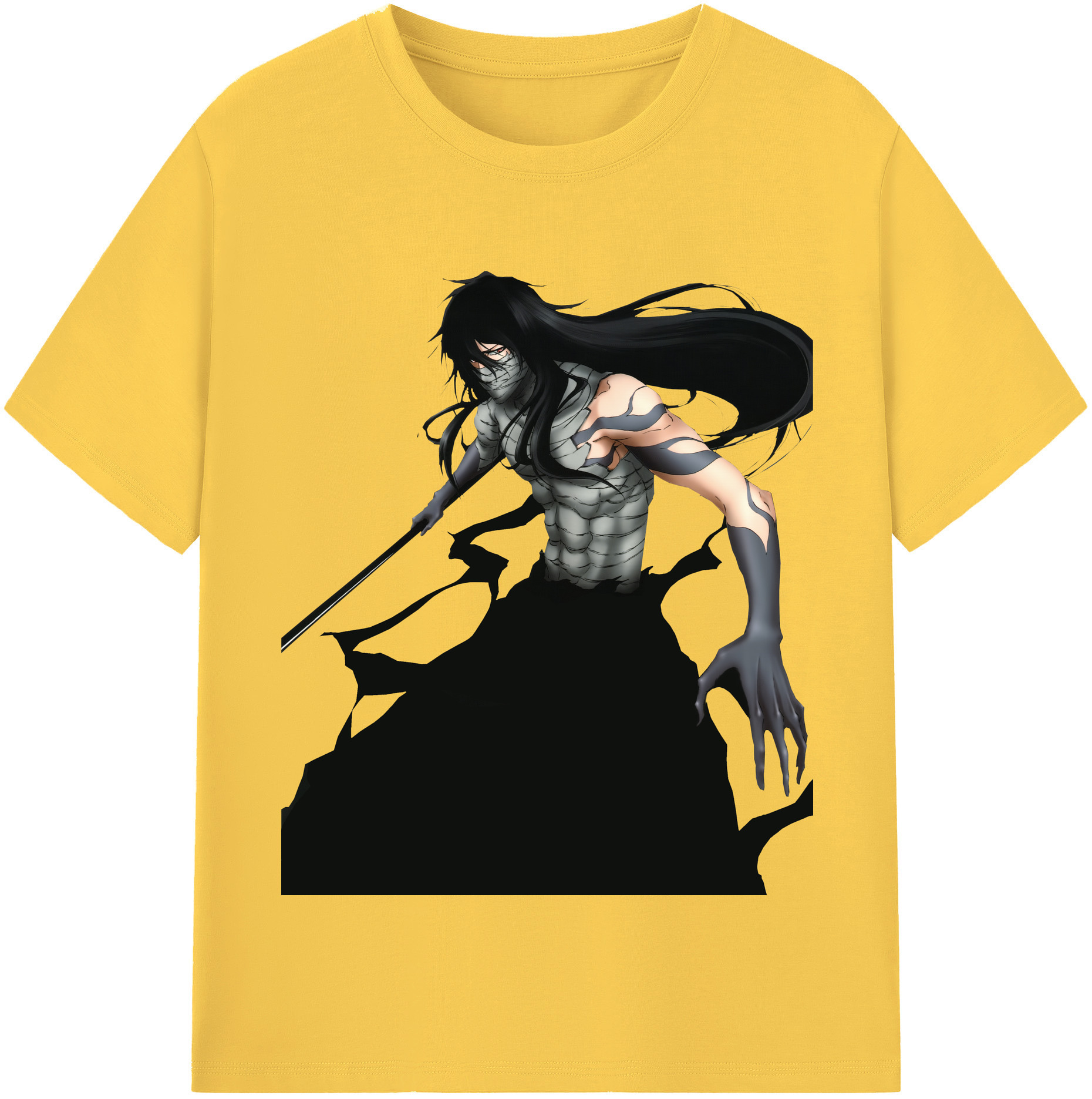 （画像用） ブリーチ 黒崎一護（くろさき いちご）BLEACH Kurosaki Ichigo 綿100％半袖Tシャツ（フロントプリント）