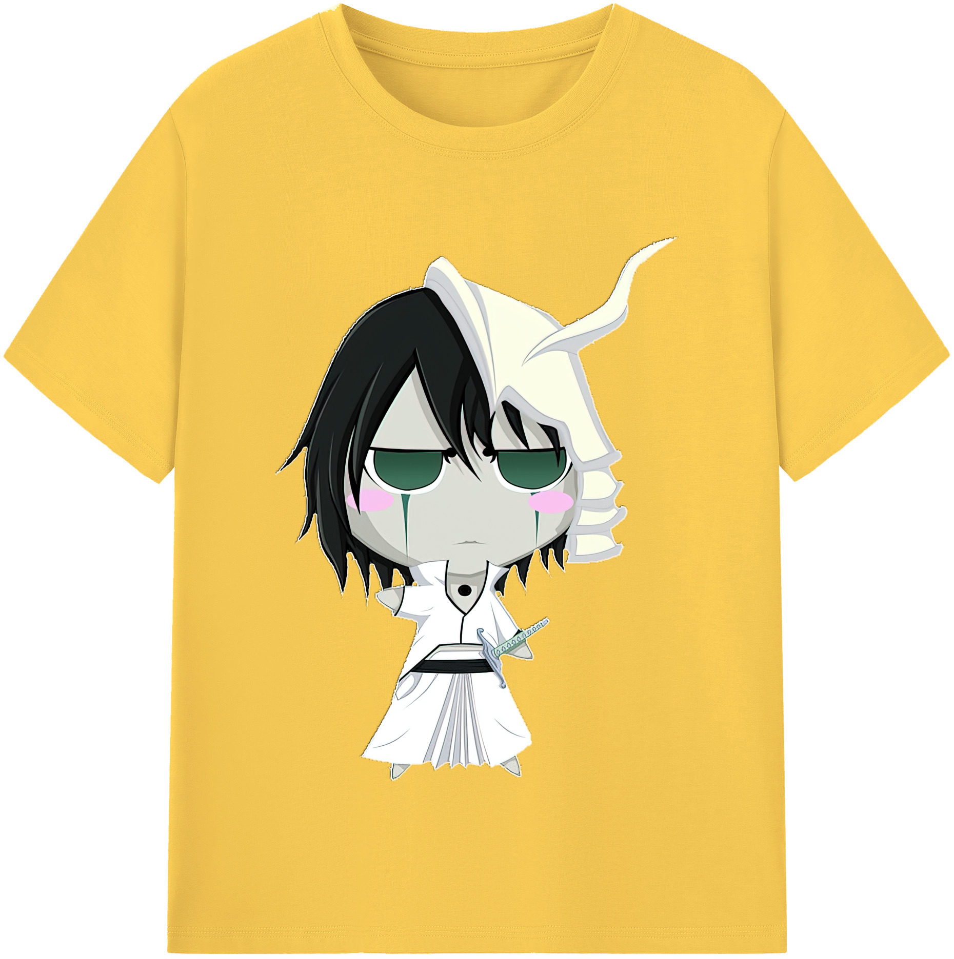 （画像用） ブリーチ ウルキオラ·シファー BLEACH Ulquiorra cifer 綿100％半袖Tシャツ（フロントプリント）