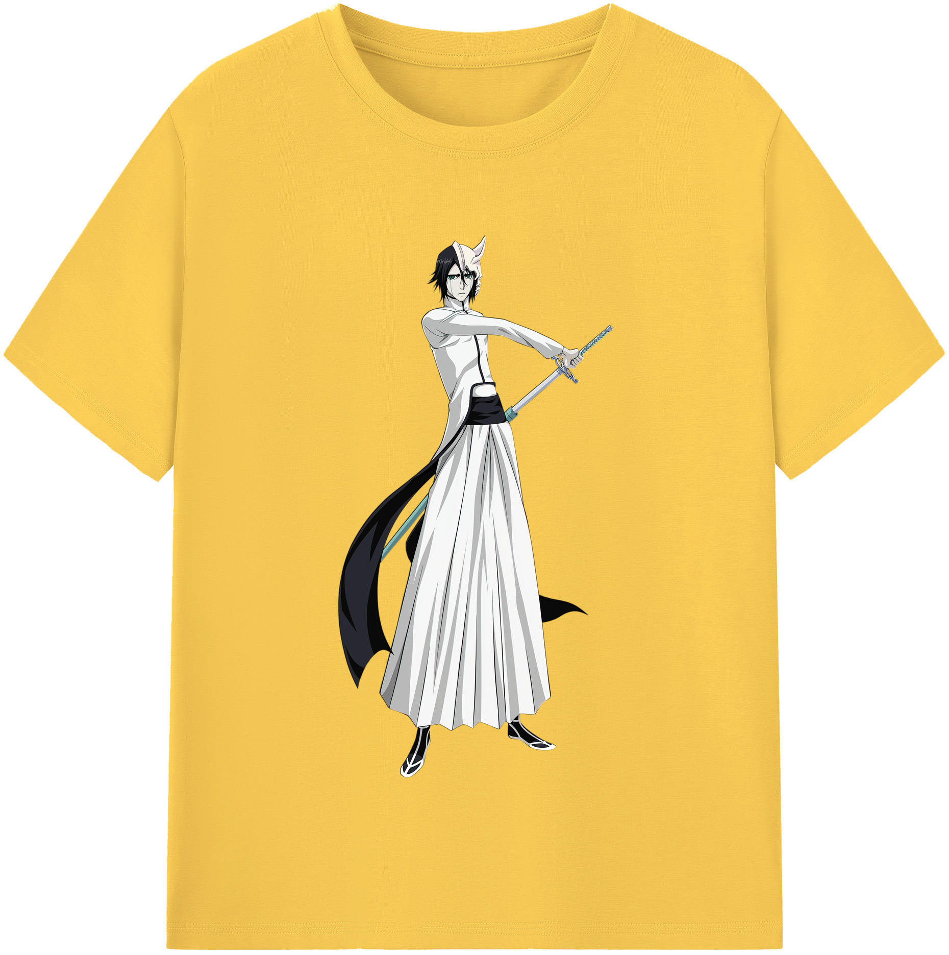 （画像用） ブリーチ ウルキオラ·シファー BLEACH Ulquiorra cifer 綿100％半袖Tシャツ（フロントプリント）