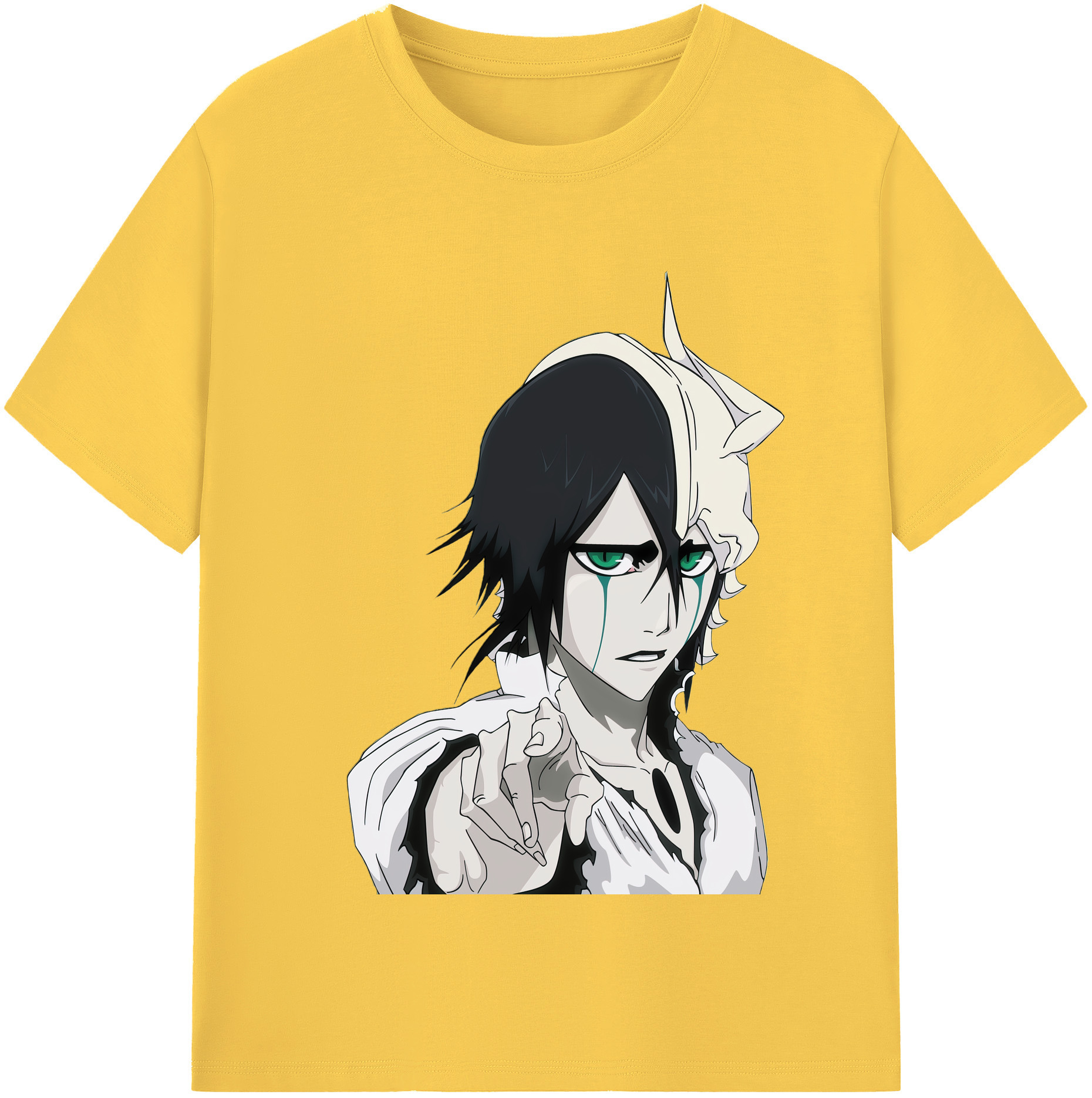 （画像用） ブリーチ ウルキオラ·シファー BLEACH Ulquiorra cifer 綿100％半袖Tシャツ（フロントプリント）