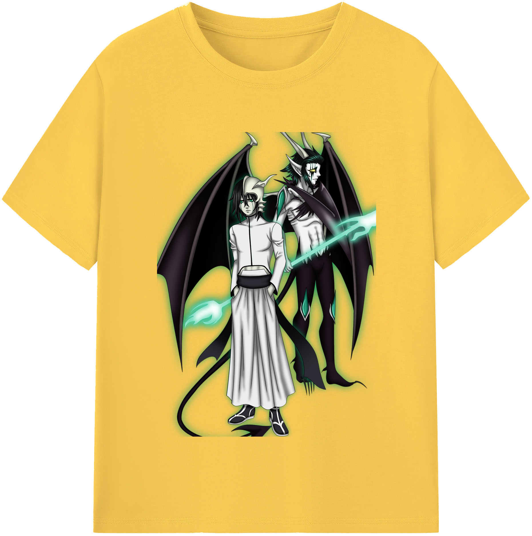（画像用） ブリーチ ウルキオラ·シファー BLEACH Ulquiorra cifer 綿100％半袖Tシャツ（フロントプリント）