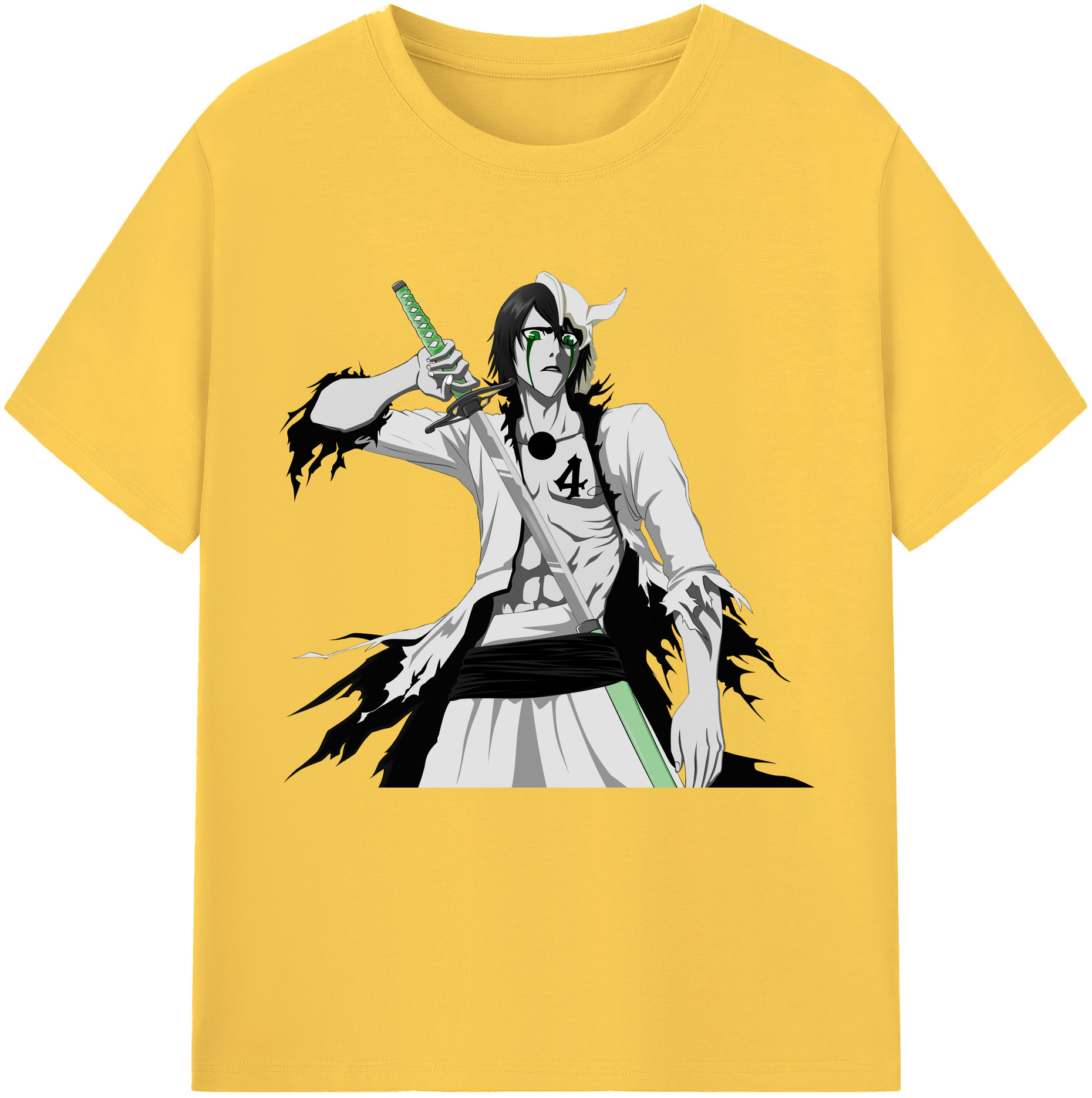 （画像用） ブリーチ ウルキオラ·シファー BLEACH Ulquiorra cifer 綿100％半袖Tシャツ（フロントプリント）