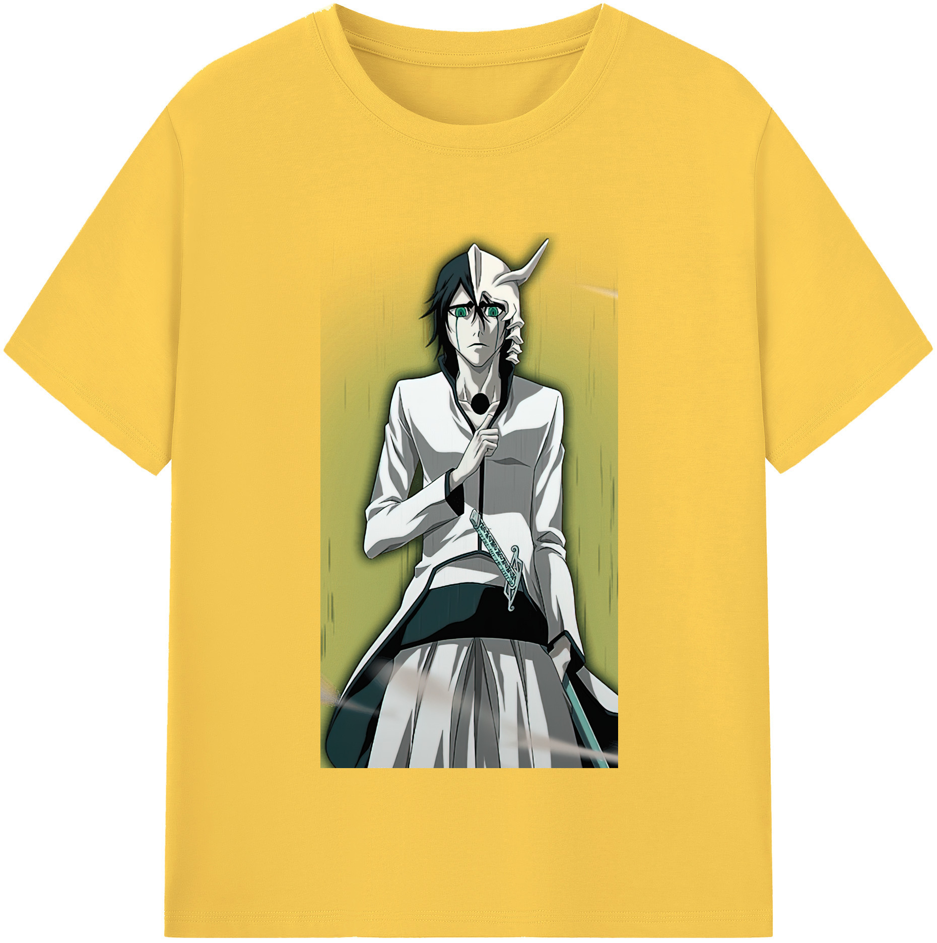 （画像用） ブリーチ ウルキオラ·シファー BLEACH Ulquiorra cifer 綿100％半袖Tシャツ（フロントプリント）
