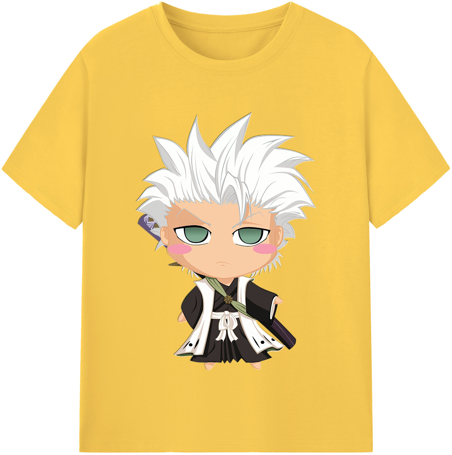 （画像用） ブリーチ 日番谷冬獅郎（ひつがや とうしろう） BLEACH Hitsugaya Toushirou 綿100％半袖Tシャツ（フロントプリント）
