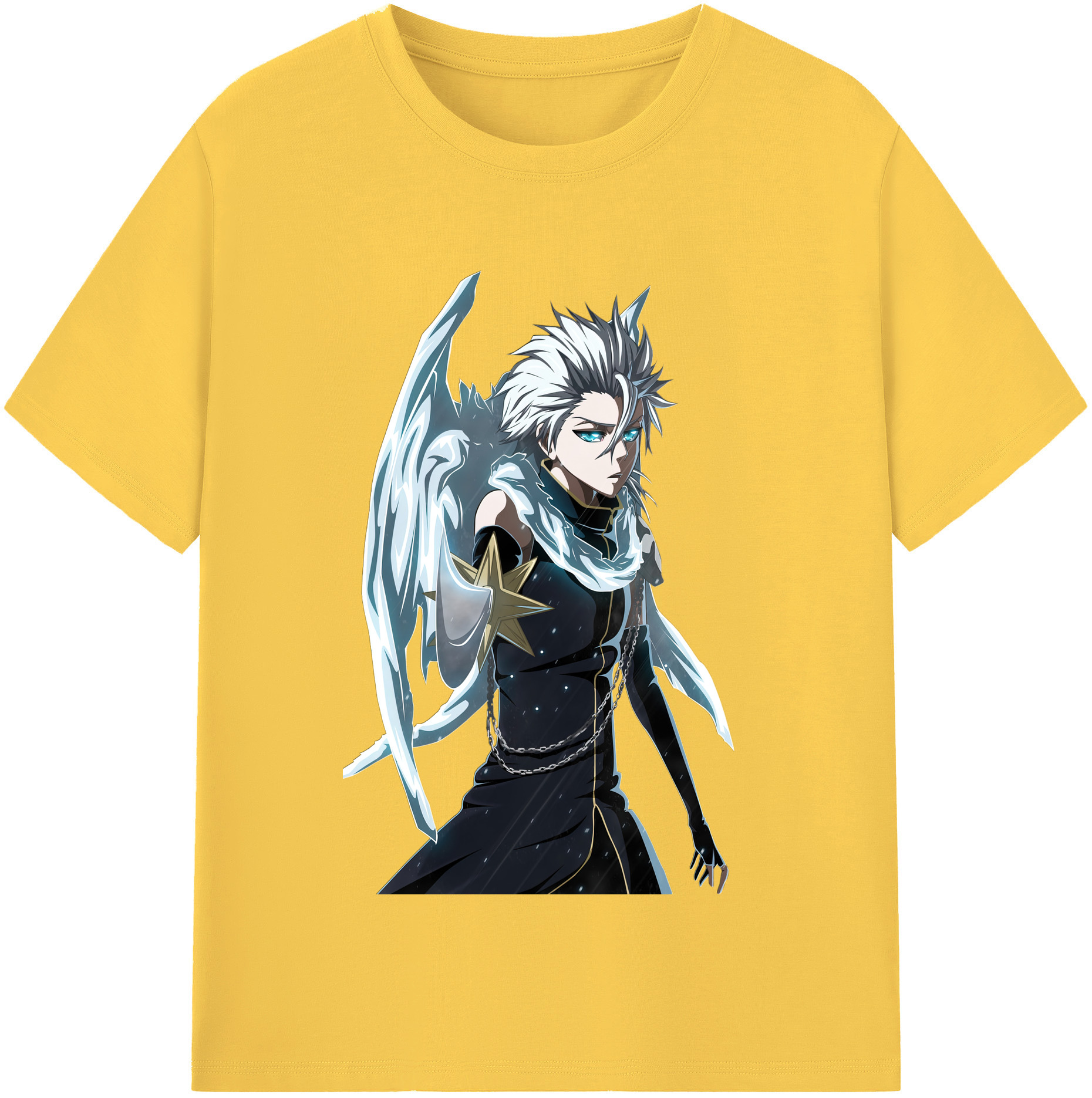 （画像用） ブリーチ 日番谷冬獅郎（ひつがや とうしろう） BLEACH Hitsugaya Toushirou 綿100％半袖Tシャツ（フロントプリント）