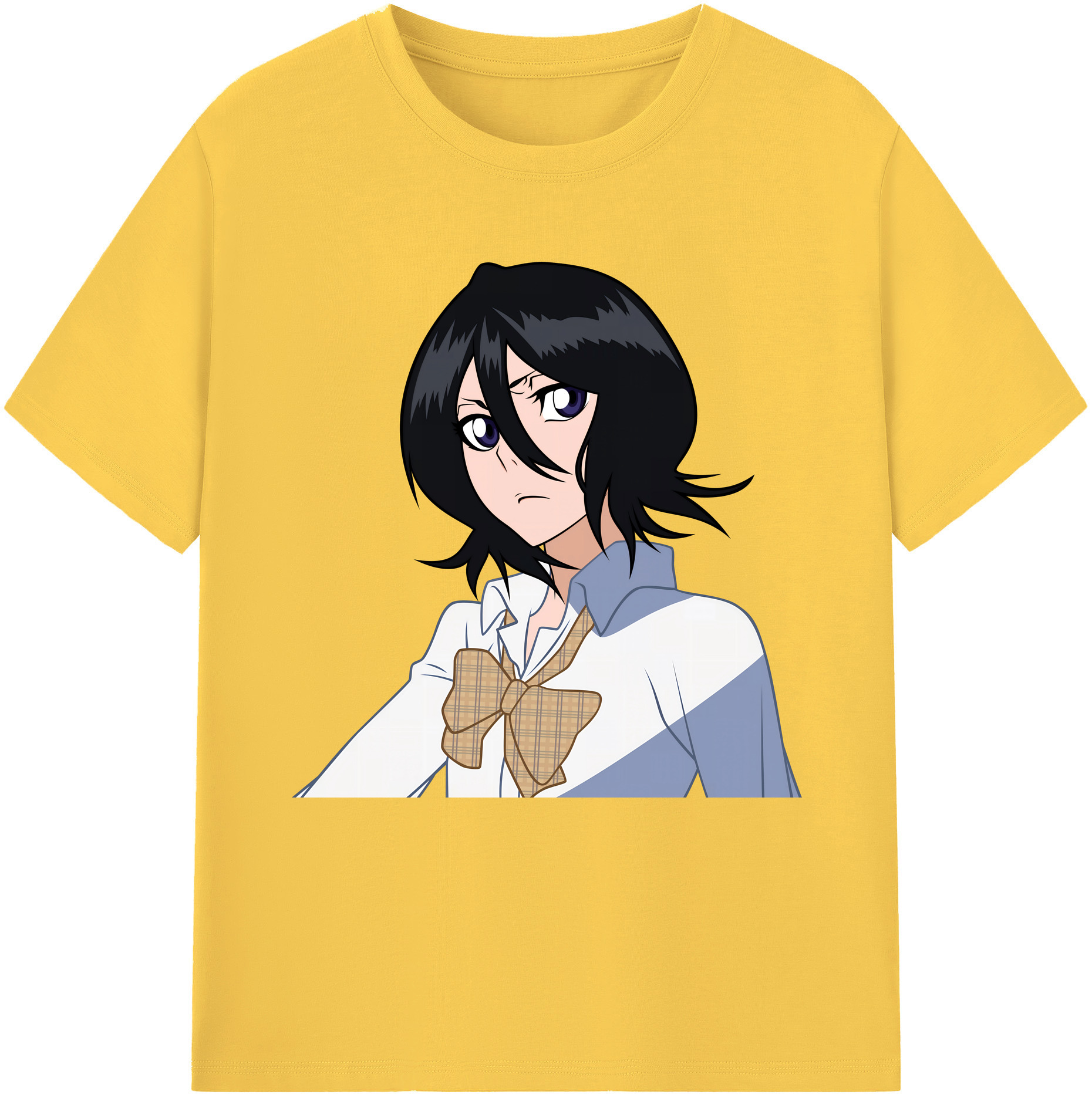 （画像用） ブリーチ 朽木ルキア BLEACH Kuchiki Rukia 綿100％半袖Tシャツ（フロントプリント）