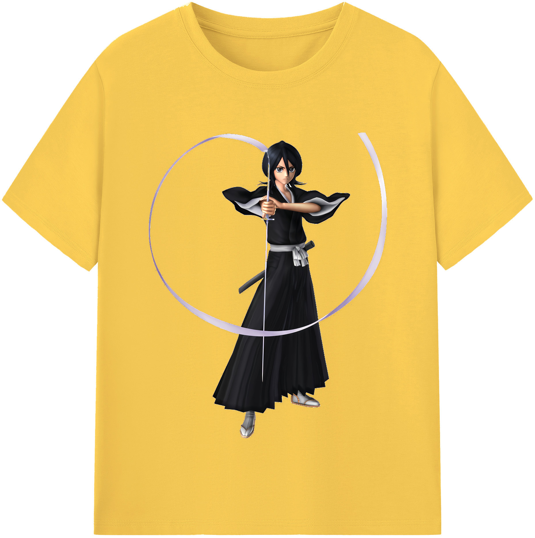 （画像用） ブリーチ 朽木ルキア BLEACH Kuchiki Rukia 綿100％半袖Tシャツ（フロントプリント）