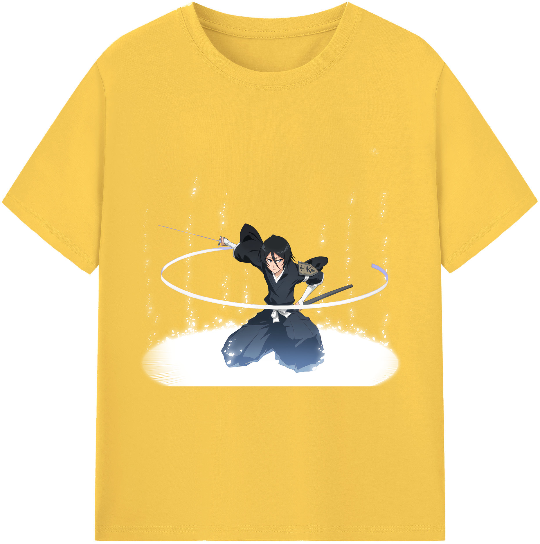 （画像用） ブリーチ 朽木ルキア BLEACH Kuchiki Rukia 綿100％半袖Tシャツ（フロントプリント）