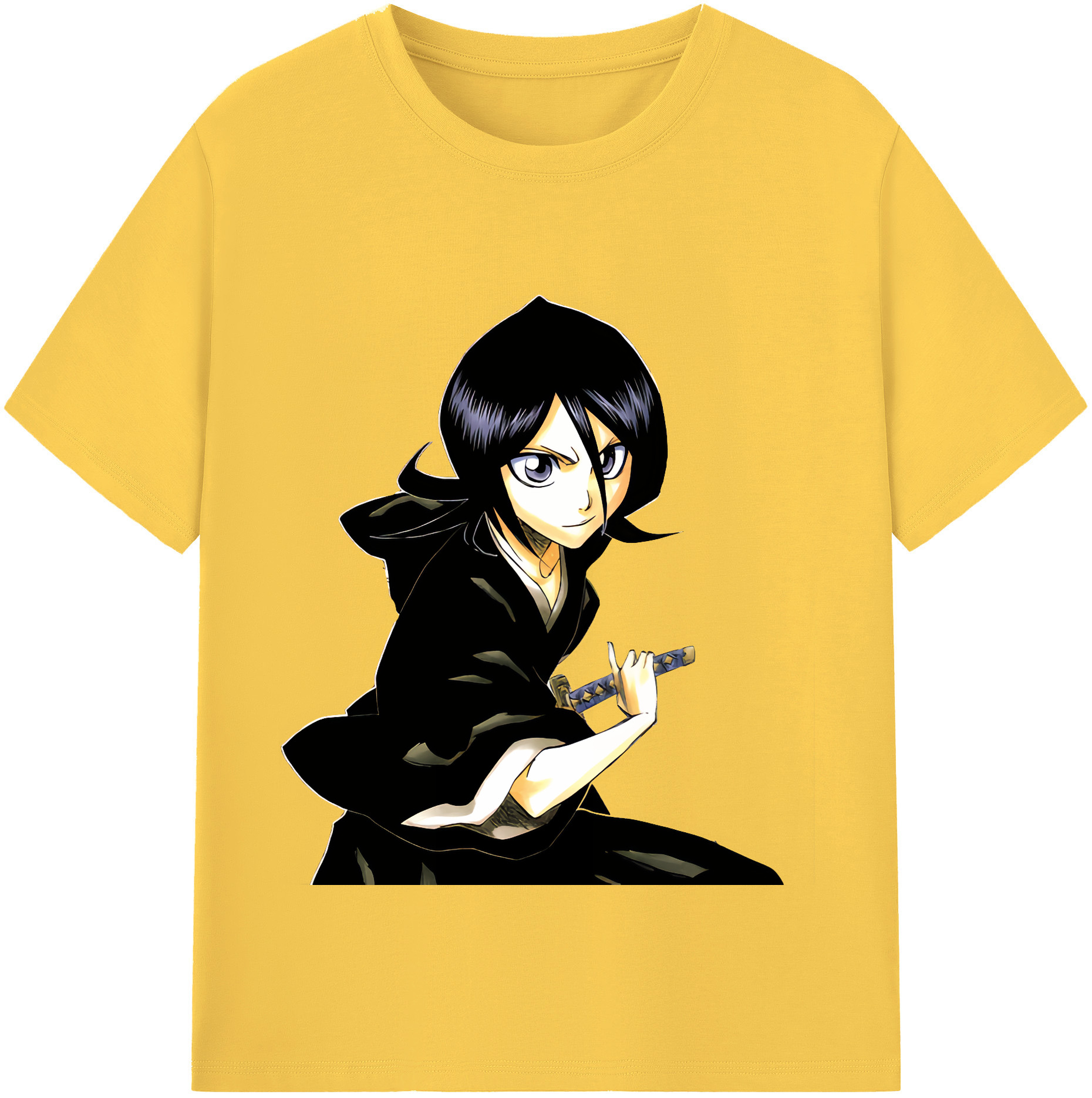（画像用） ブリーチ 朽木ルキア BLEACH Kuchiki Rukia 綿100％半袖Tシャツ（フロントプリント）