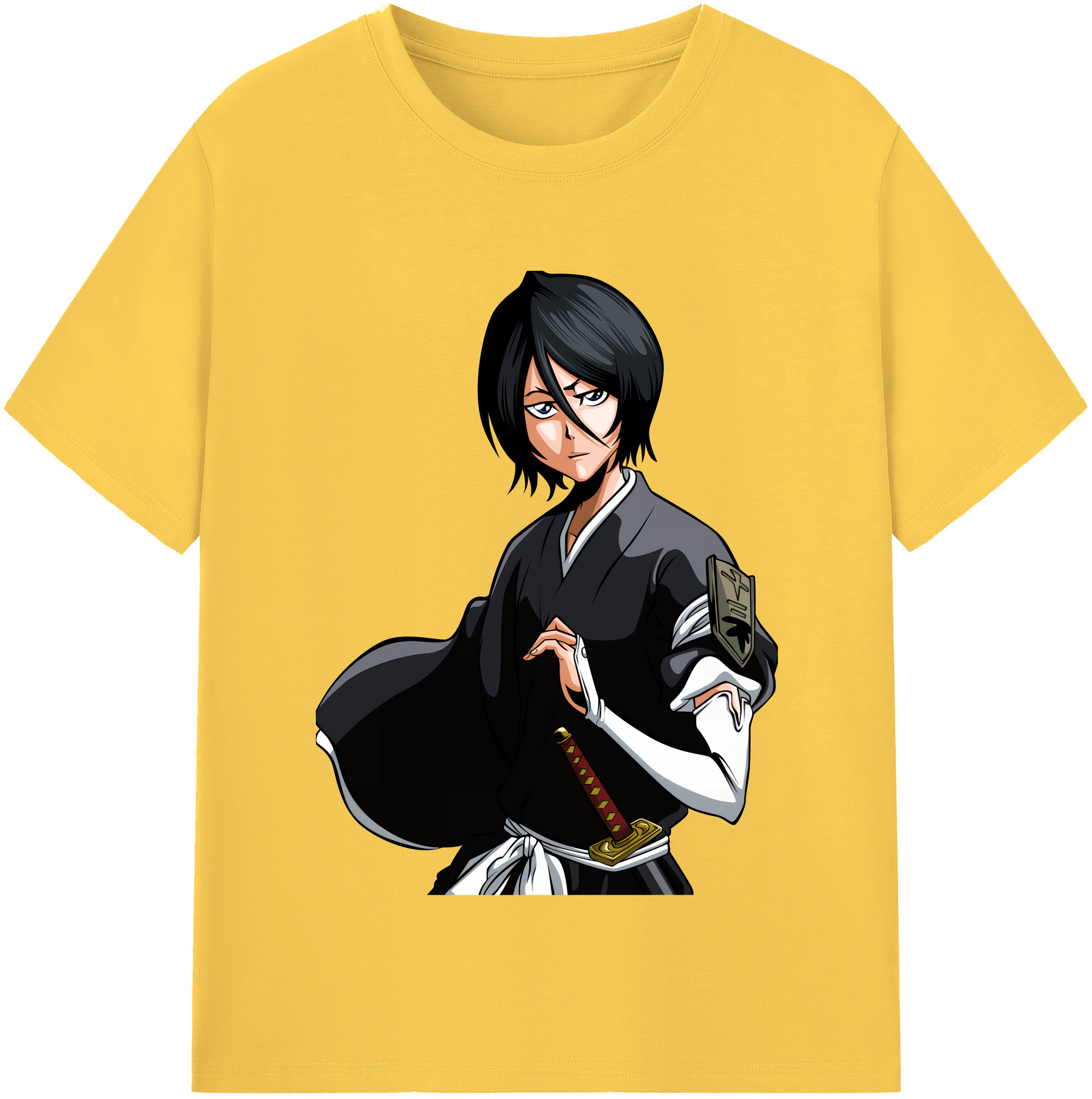 （画像用） ブリーチ 朽木ルキア BLEACH Kuchiki Rukia 綿100％半袖Tシャツ（フロントプリント）