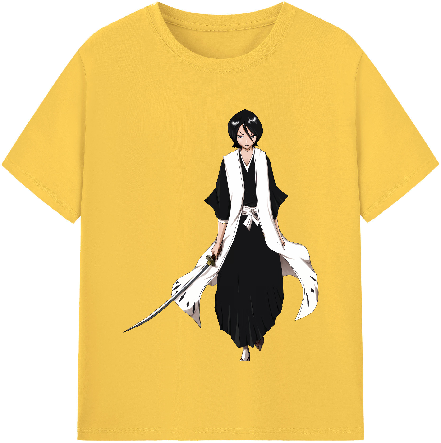 （画像用） ブリーチ 朽木ルキア BLEACH Kuchiki Rukia 綿100％半袖Tシャツ（フロントプリント）
