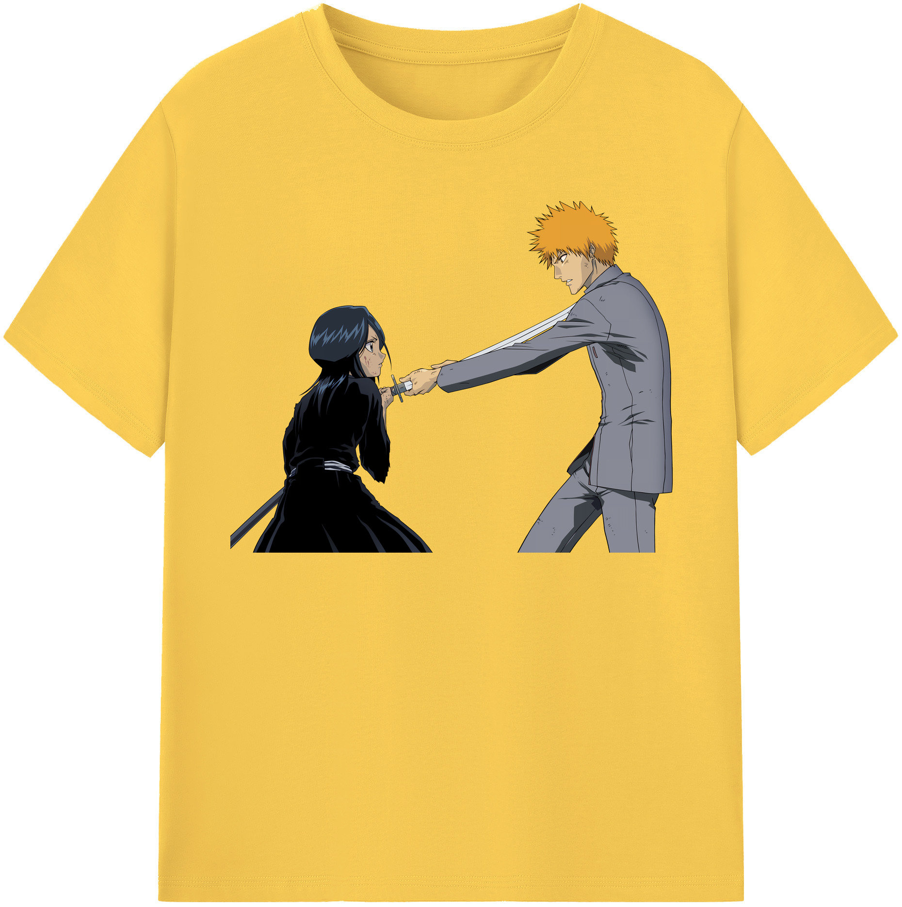 （画像用） ブリーチ 朽木ルキア BLEACH Kuchiki Rukia 綿100％半袖Tシャツ（フロントプリント）