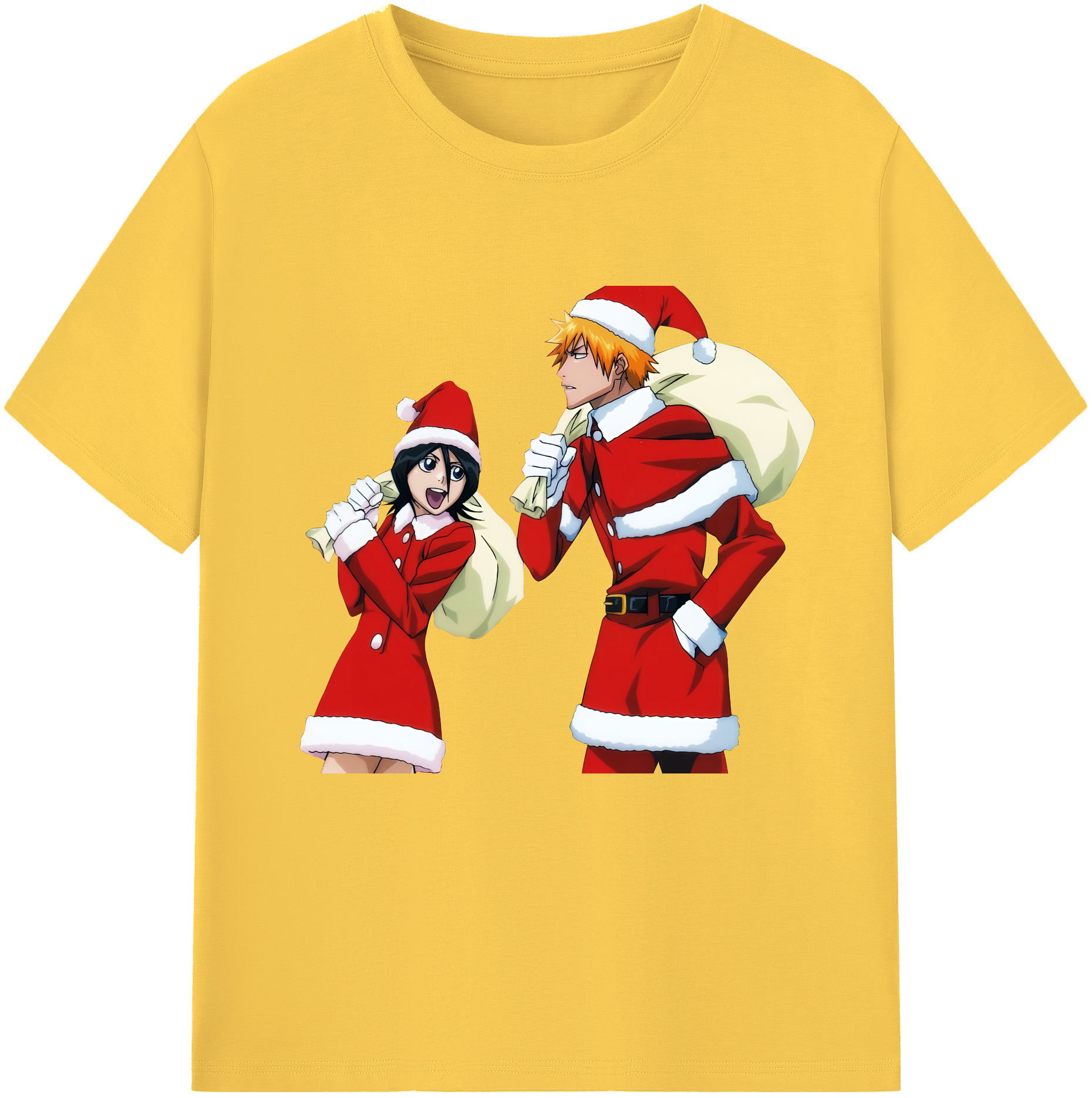 （画像用） ブリーチ 朽木ルキア BLEACH Kuchiki Rukia 綿100％半袖Tシャツ（フロントプリント）